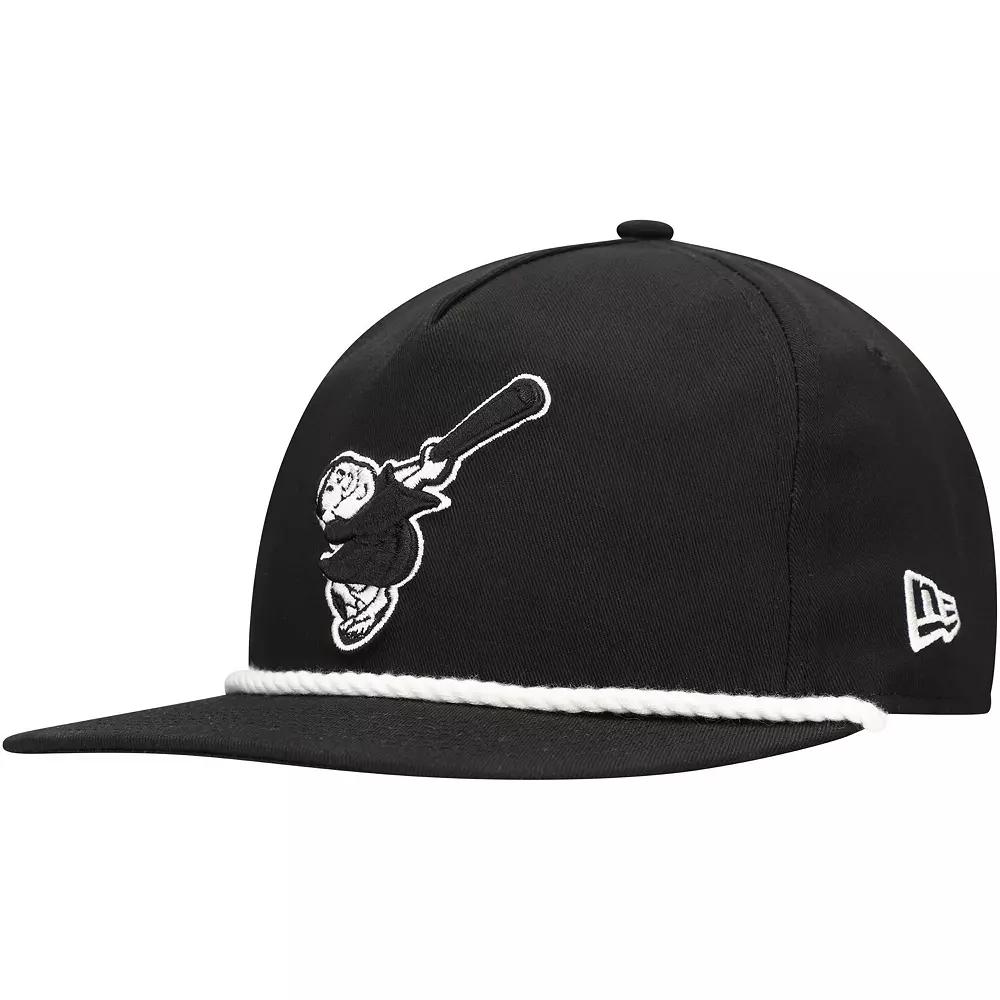 Men's New Era Black San Diego Padres Golfer Snapback Hat Product Image