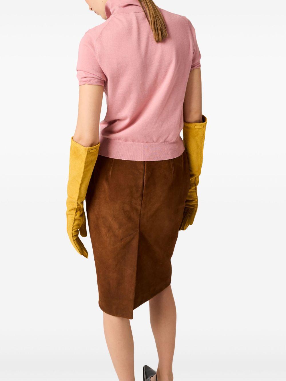 knitted polo shirt Product Image