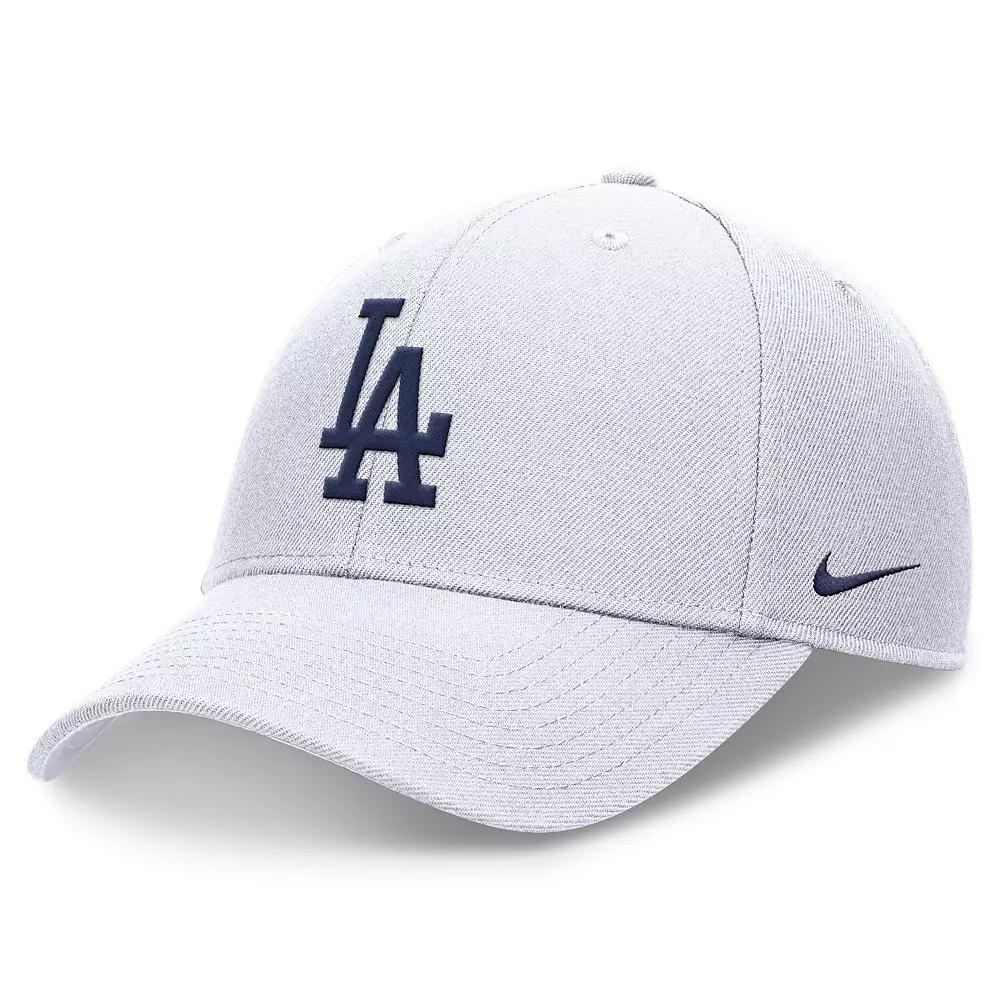 Men's Nike White Los Angeles Dodgers Evergreen Club Performance Adjustable Hat, Size: Medium/Large Product Image