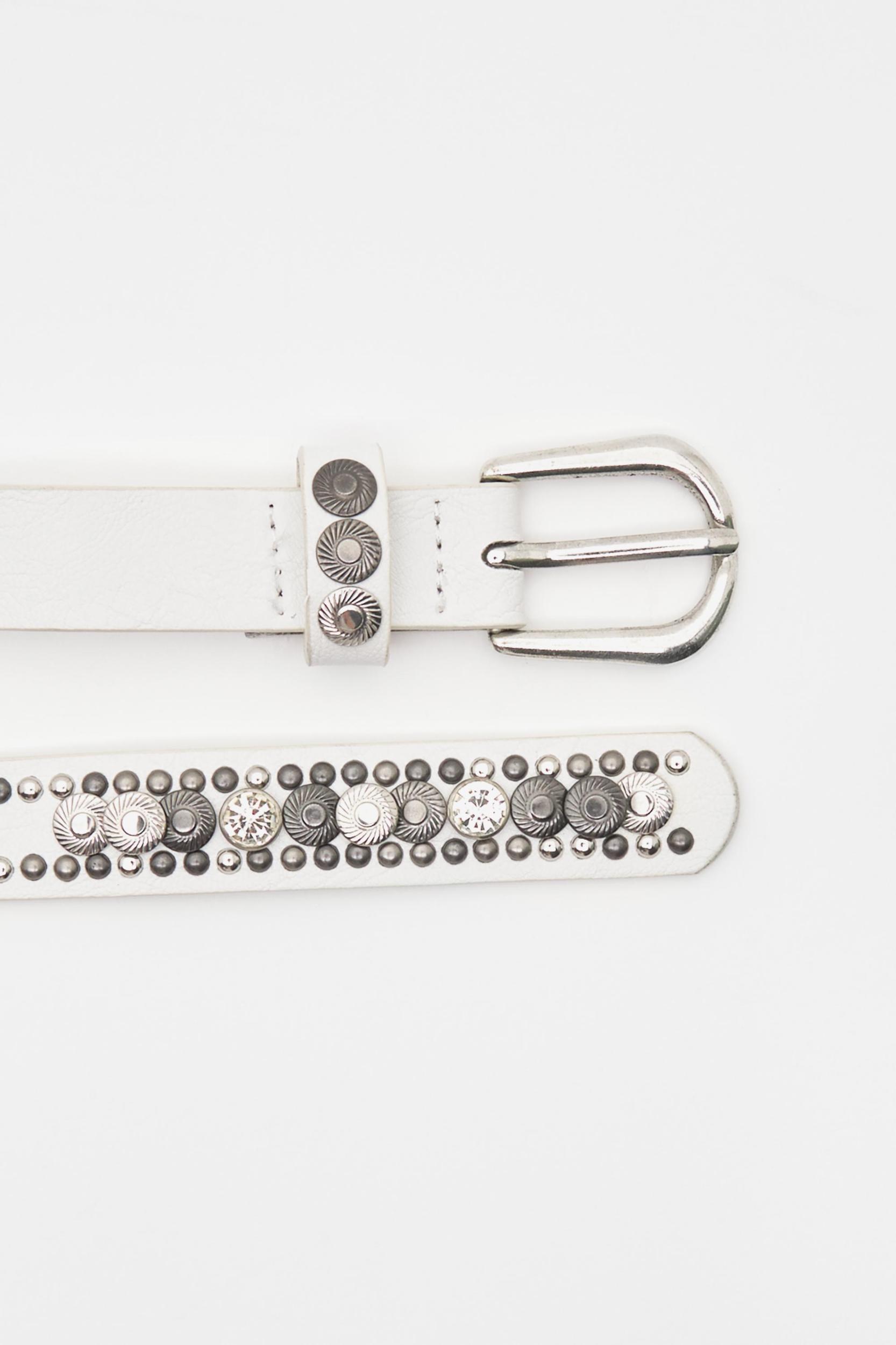 Studded faux leather belt Product Image