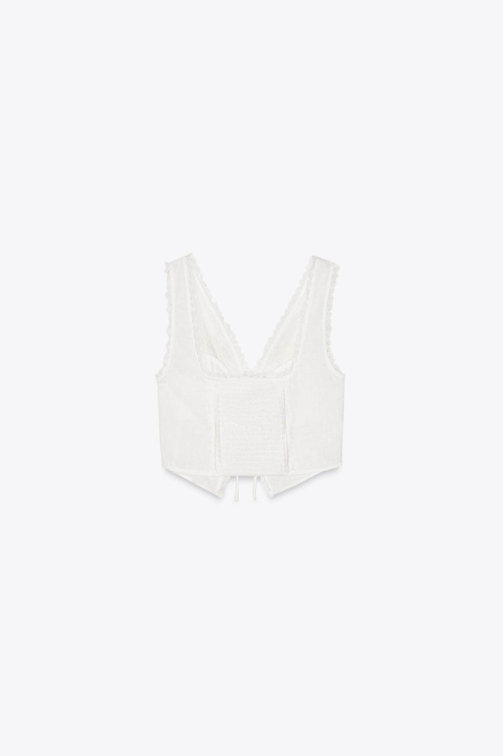 PLUMETI TIE CROP TOP Product Image