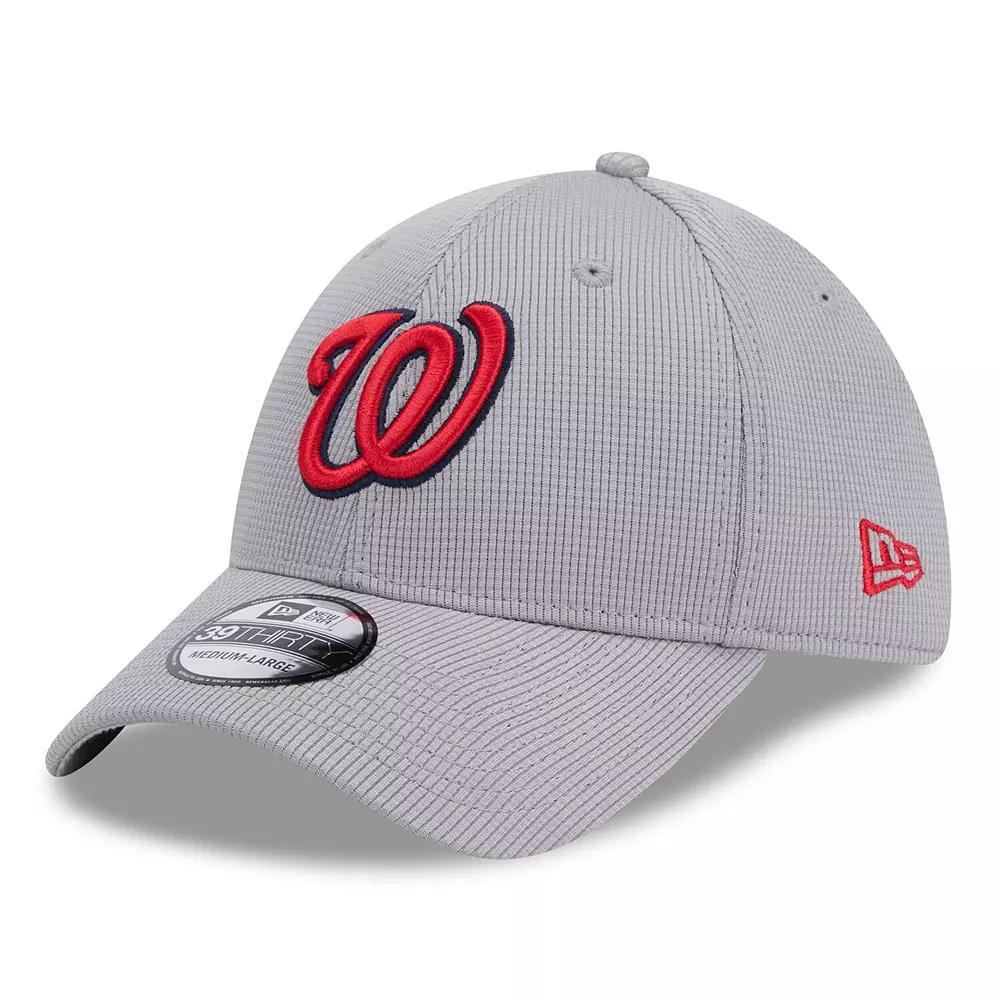 Men's New Era Gray Washington Nationals Active Pivot 39THIRTY Flex Hat,  Product Image