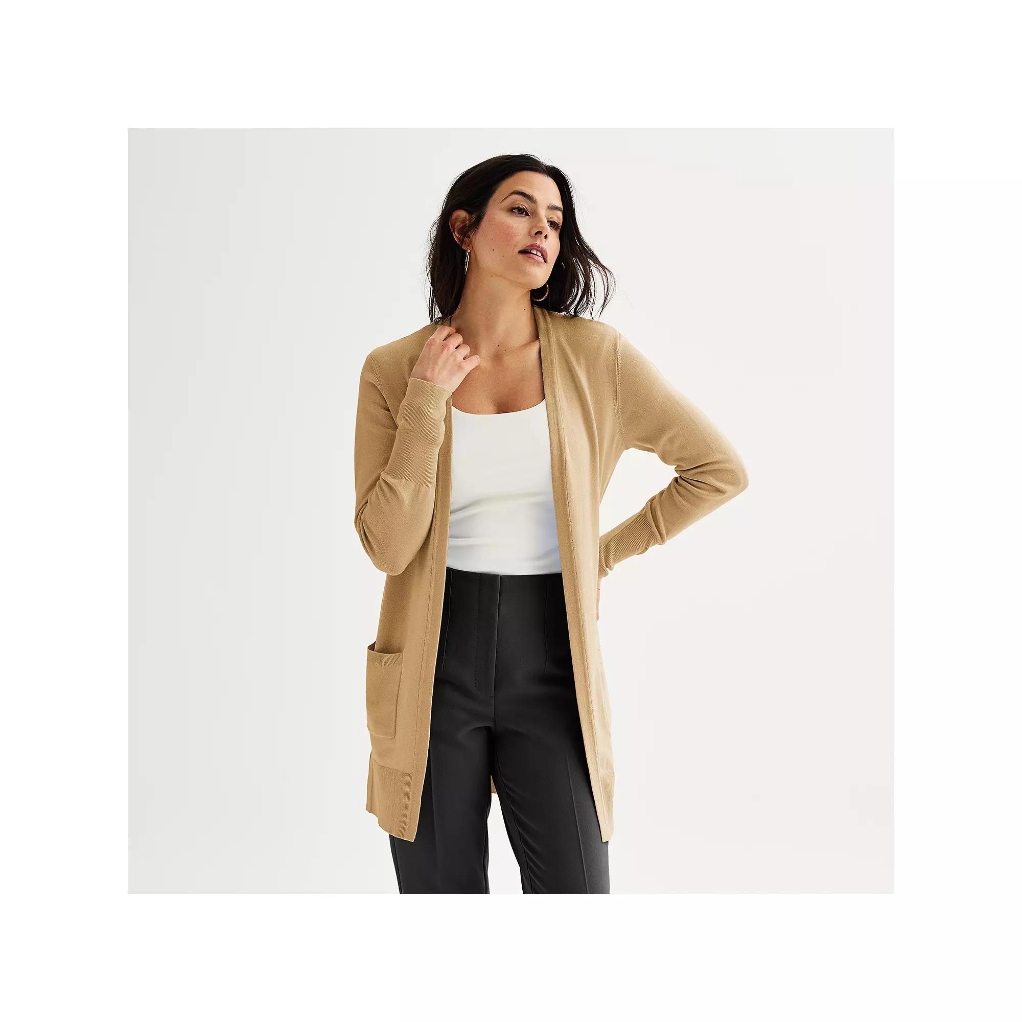 Women's Nine West Essential Open-Front Cardigan,  Product Image