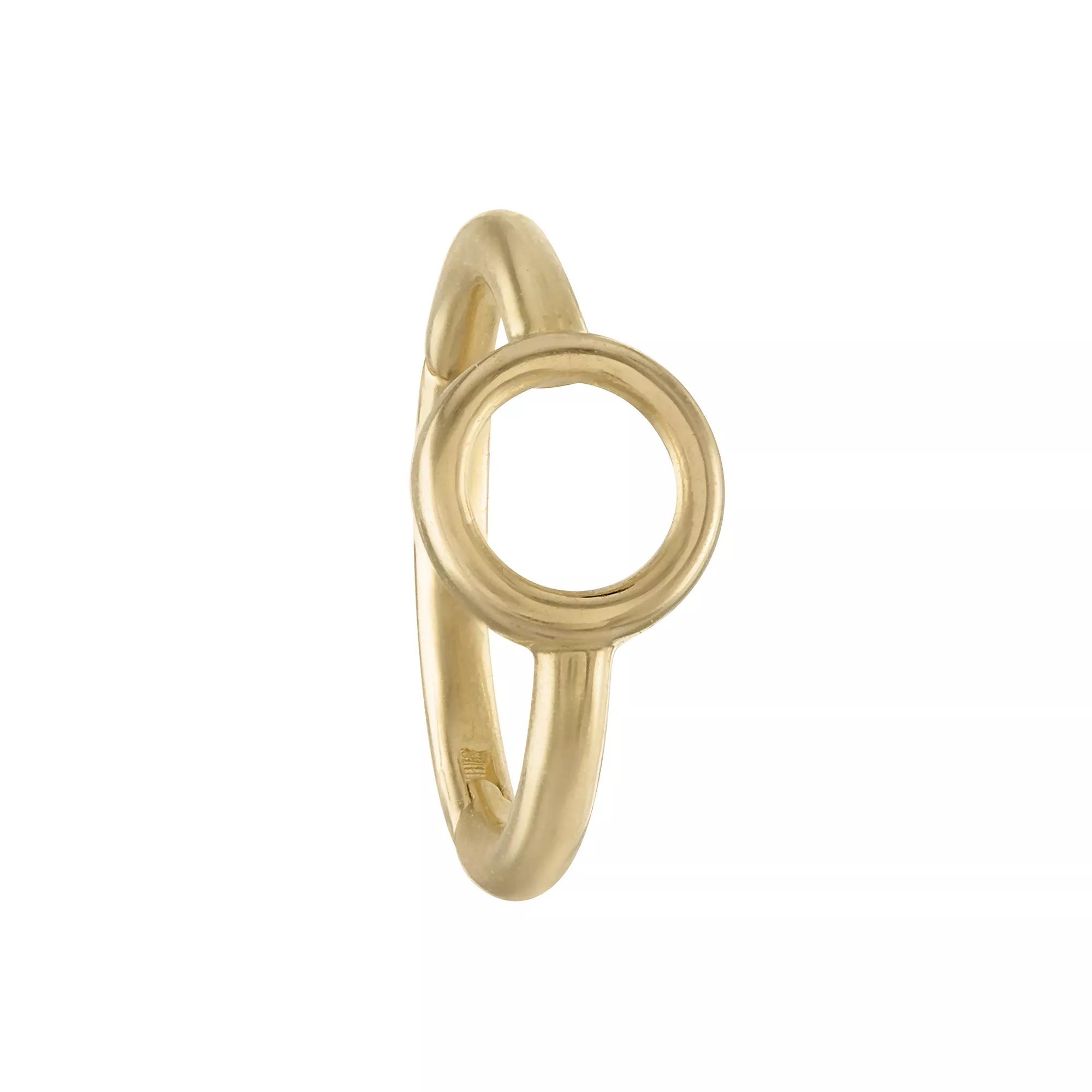 Amella Jewels 10k Gold Circle Septum Nose Ring, Women's Product Image