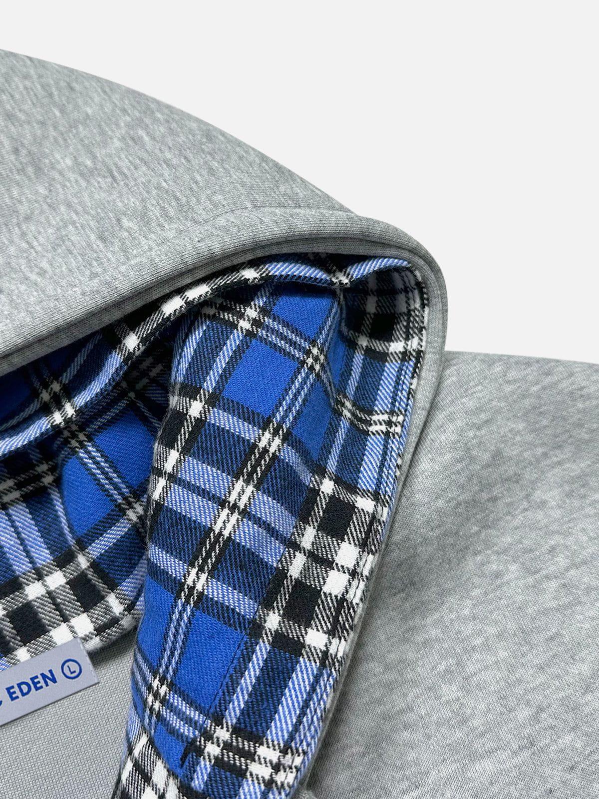 Aelfric Eden Oversized Plaid Hoodie Product Image