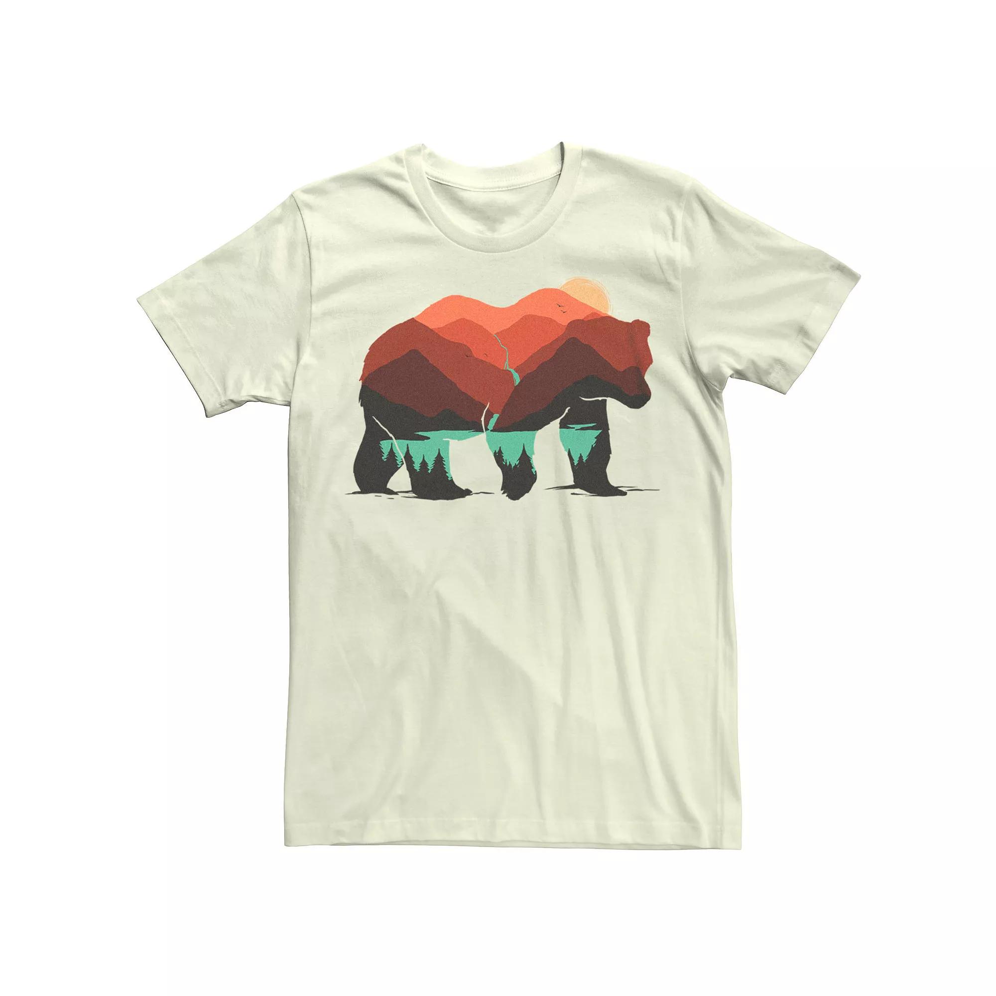 Men's Stay Wild Bear Forest Landscape Graphic Tee,  Product Image