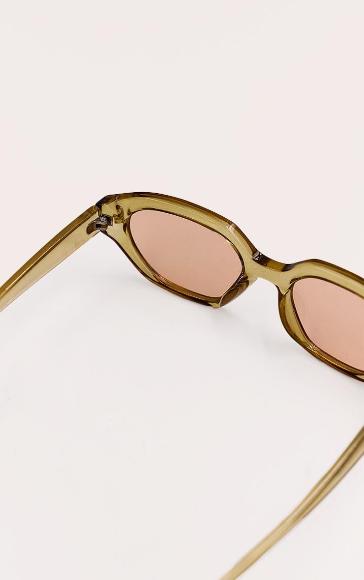 Butter Yellow Acrylic Cat Eye Sunglasses Product Image