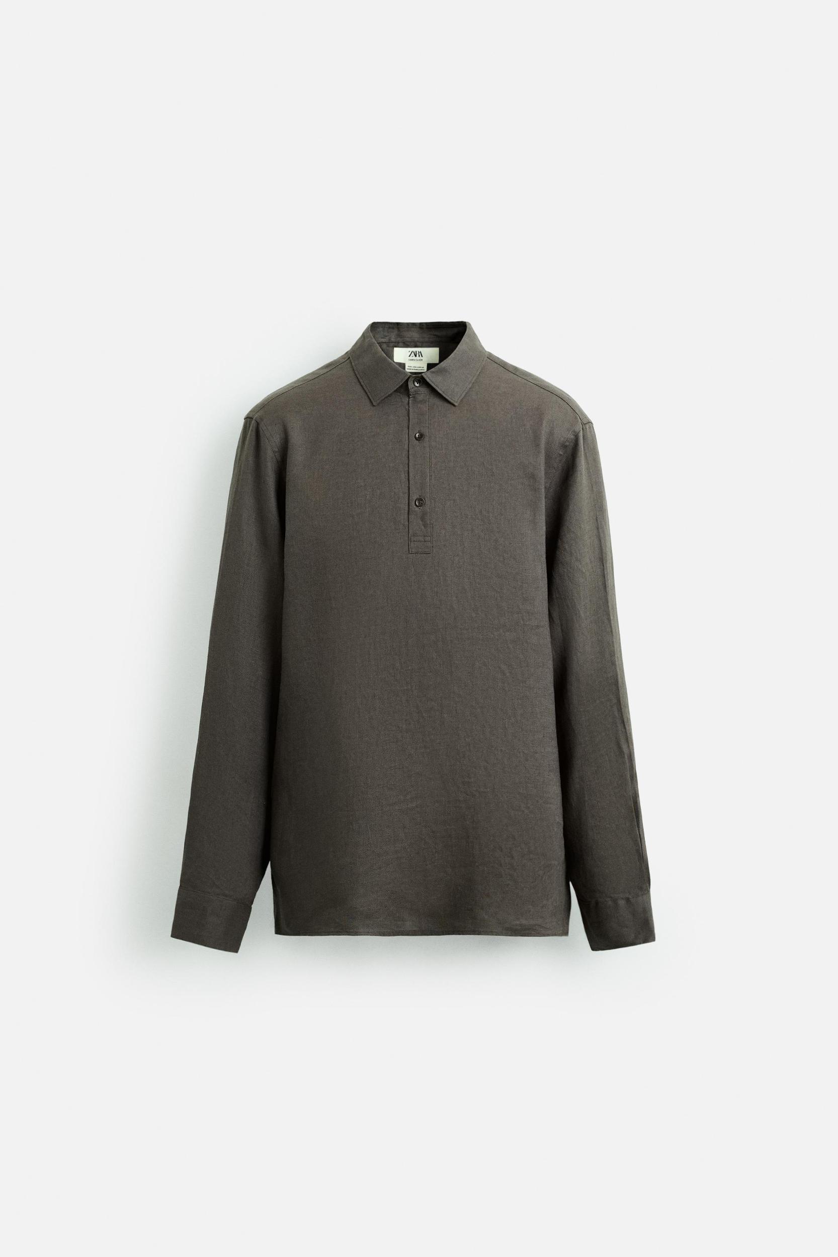 100% LINEN POLO SHIRT LIMITED EDITION Product Image