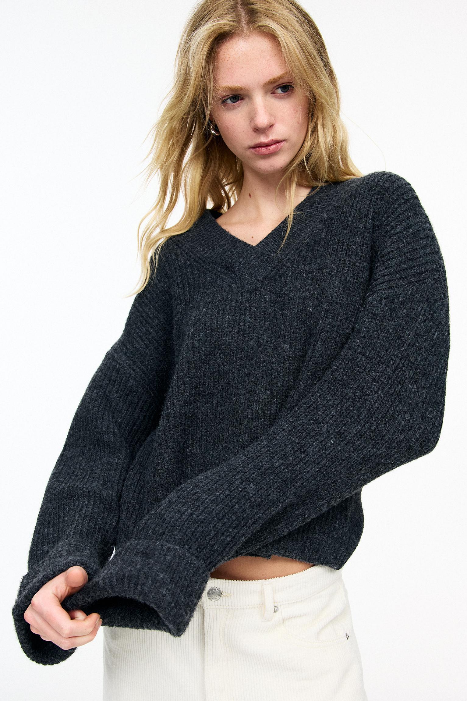 Purl knit sweater Product Image