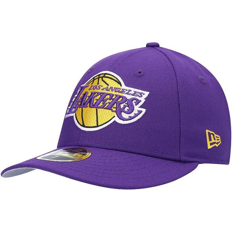 Men's New Era Purple Los Angeles Lakers Team Low Profile 59FIFTY Fitted Hat,  Product Image