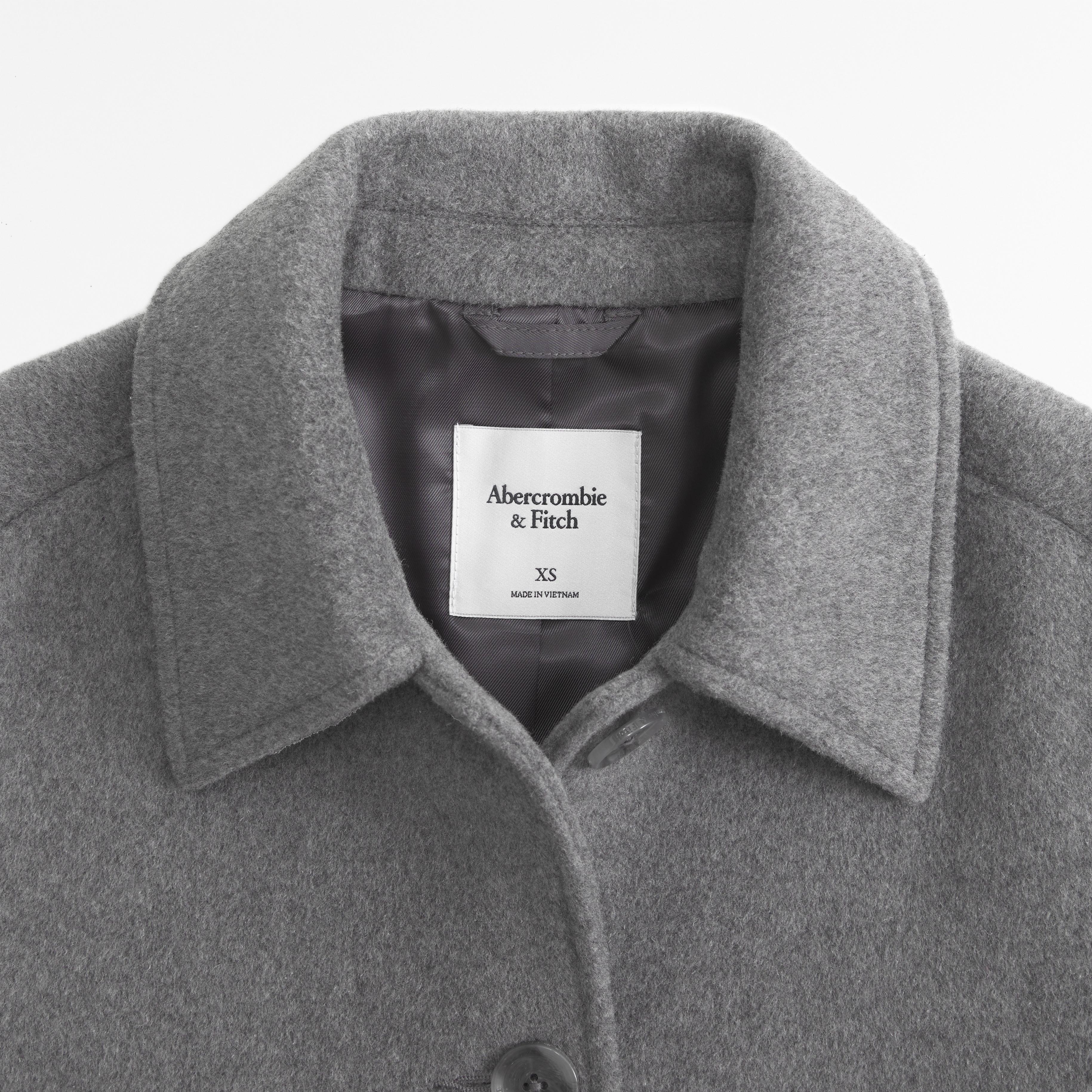 Short Wool-Blend Coat Product Image