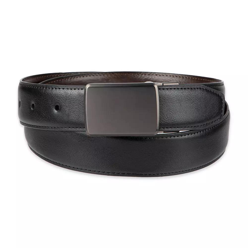 Mens Dockers Stretch Two-In-One Plaque Buckle Reversible Belt Product Image