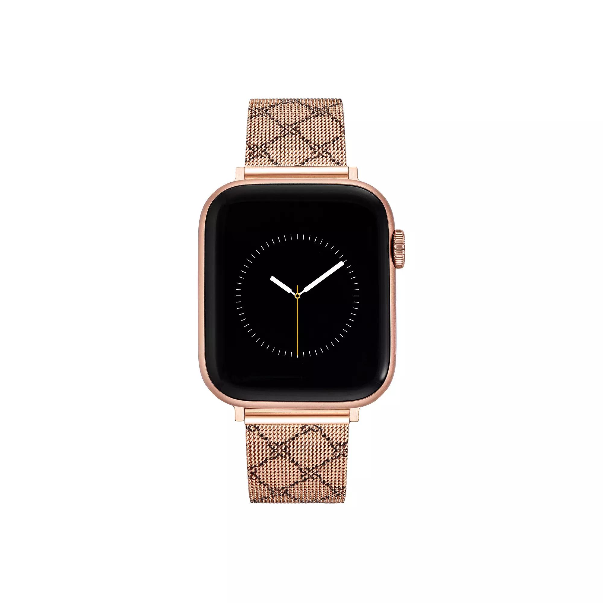 Nine West Women's Patterned Stainless Steel Mesh Band designed for Apple Watch®,  Product Image