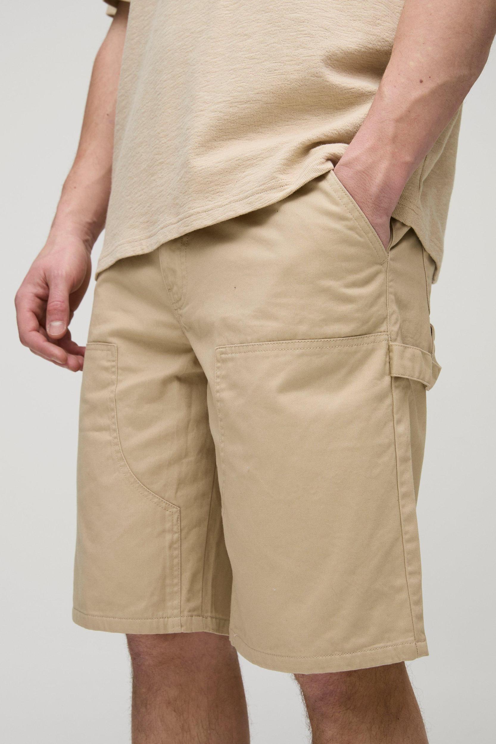 Tall Relaxed Fit Carpenter Shorts | boohooMAN USA Product Image