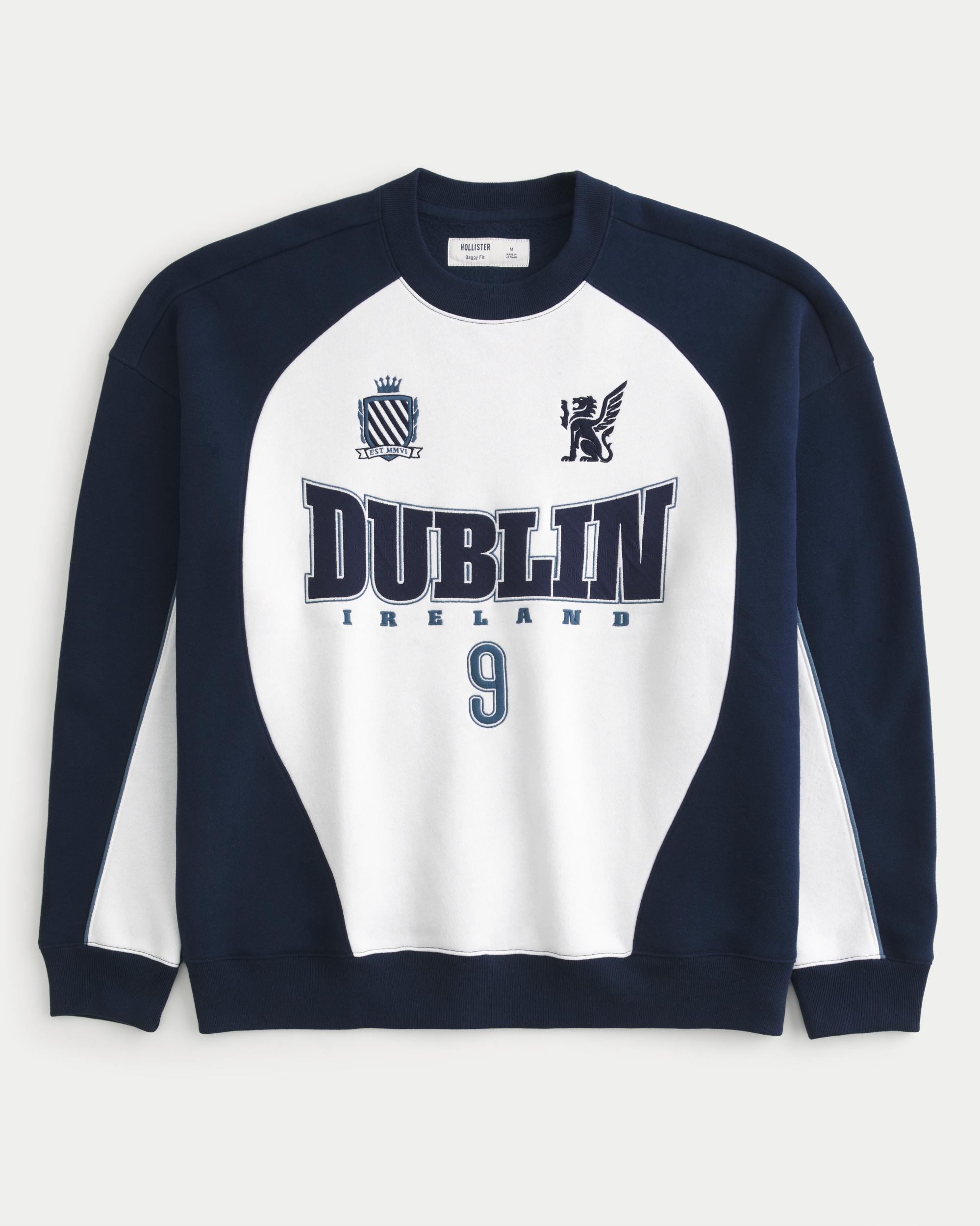 Baggy Dublin Graphic Crew Sweatshirt Product Image