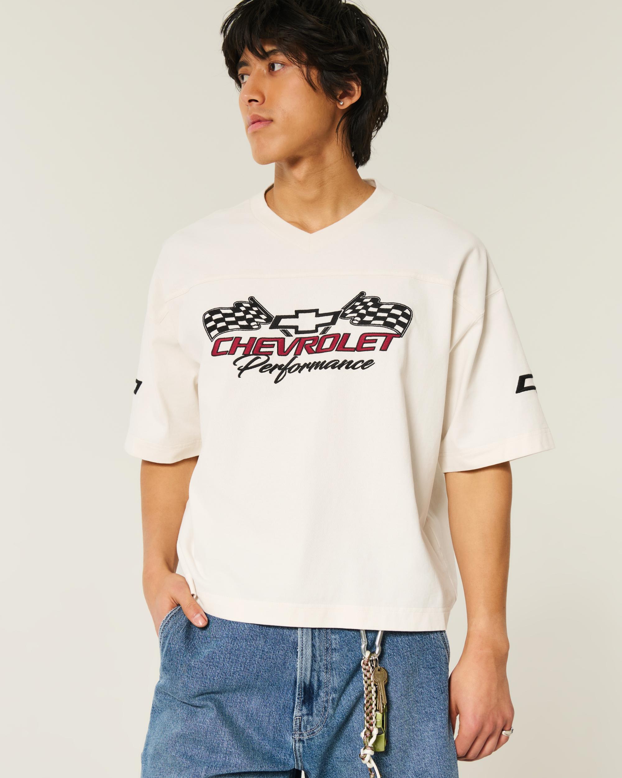 Baggy Heavyweight Crop Chevrolet Graphic Tee Product Image