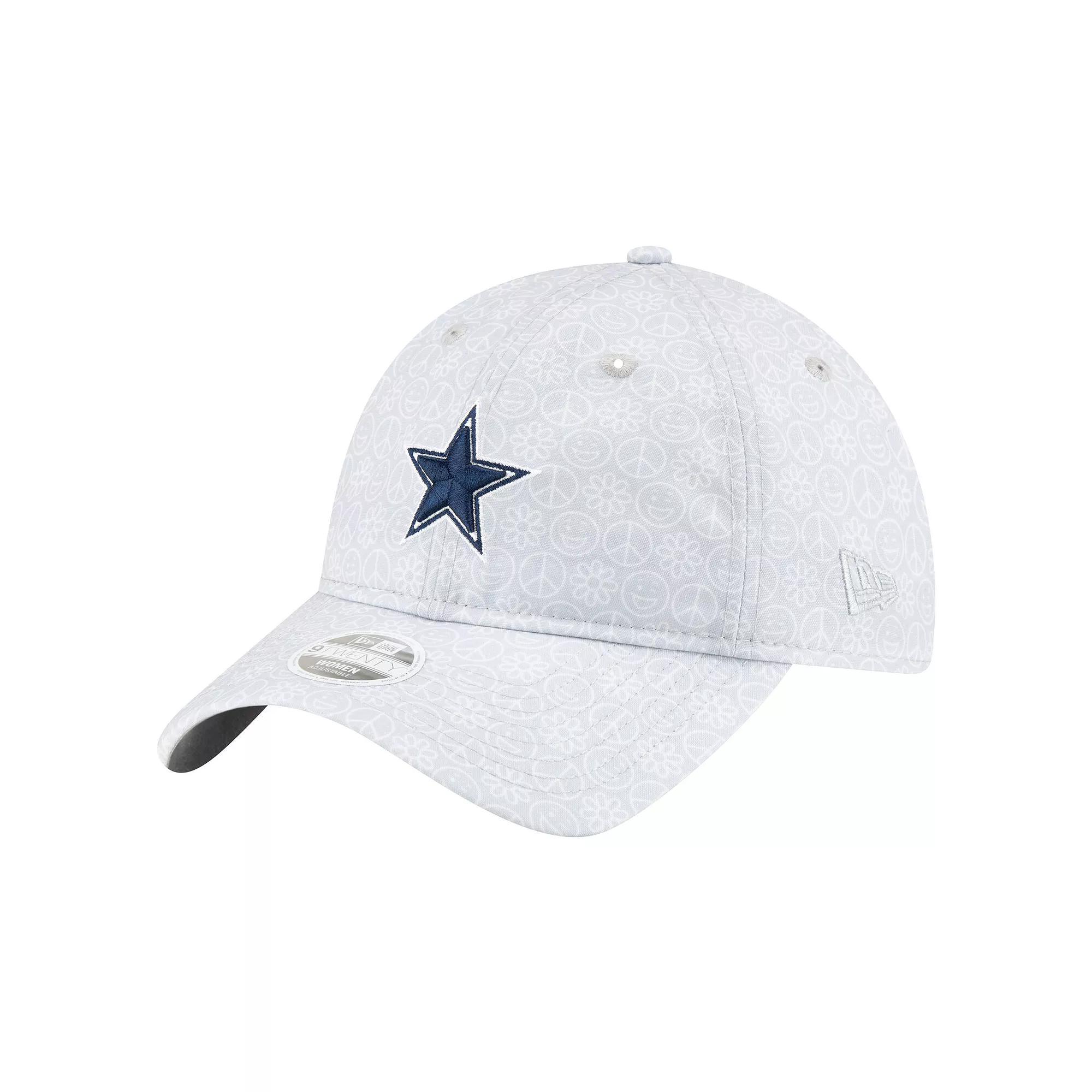 Women's New Era Silver Dallas Cowboys Smiley 9TWENTY Adjustable Hat Product Image