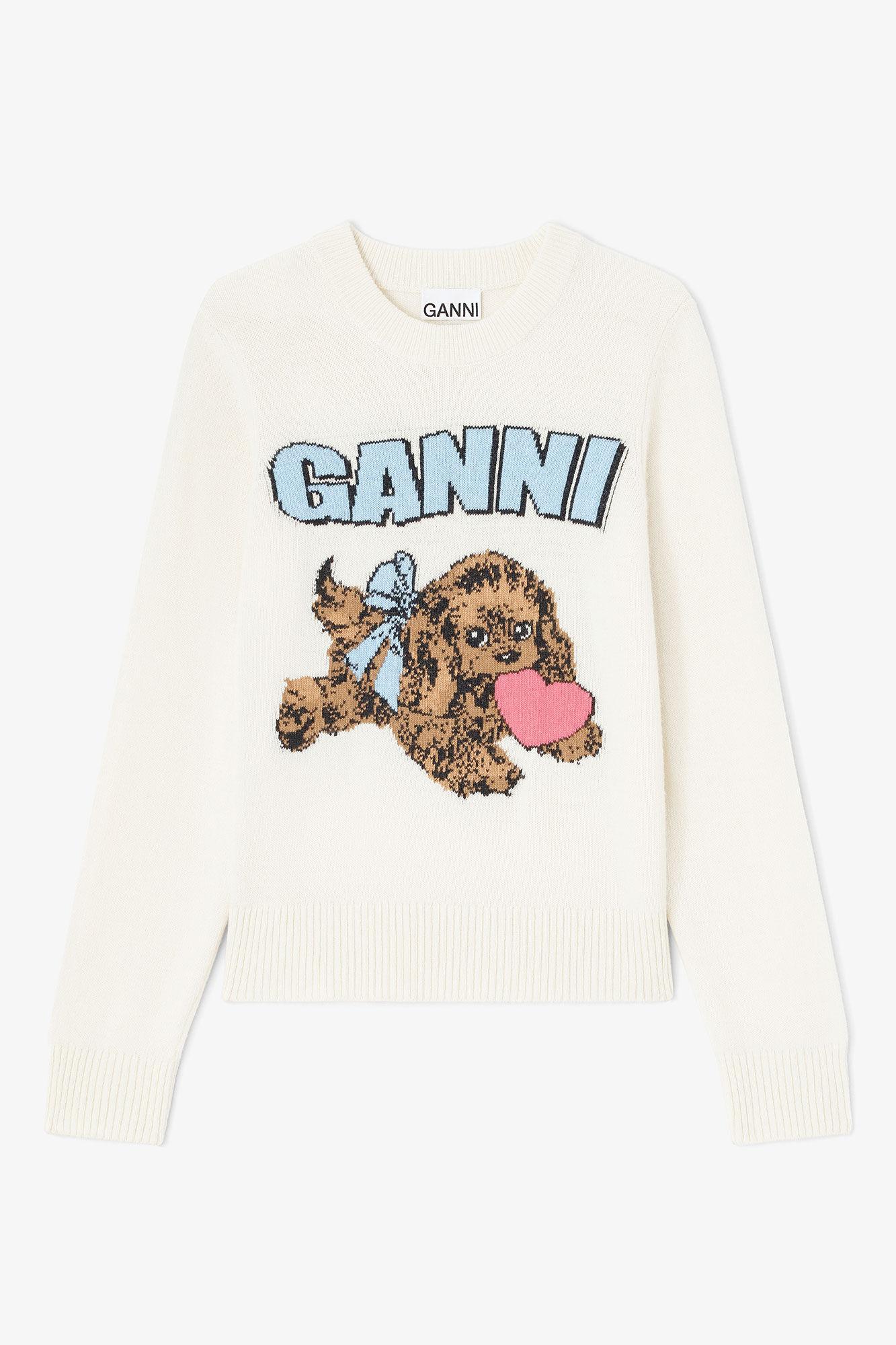 Ivory Puppy Wool Sweater Product Image