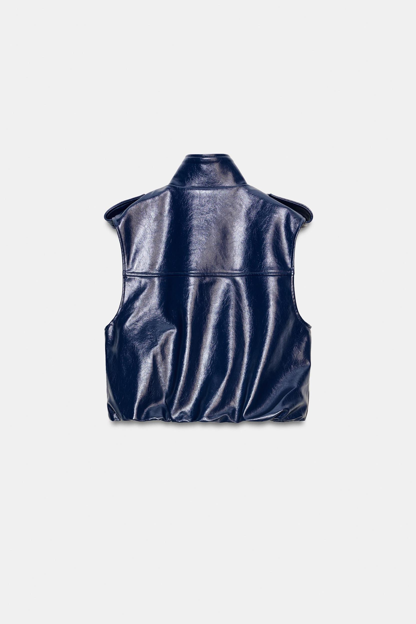 FAUX LEATHER VEST WITH LOOPS Product Image