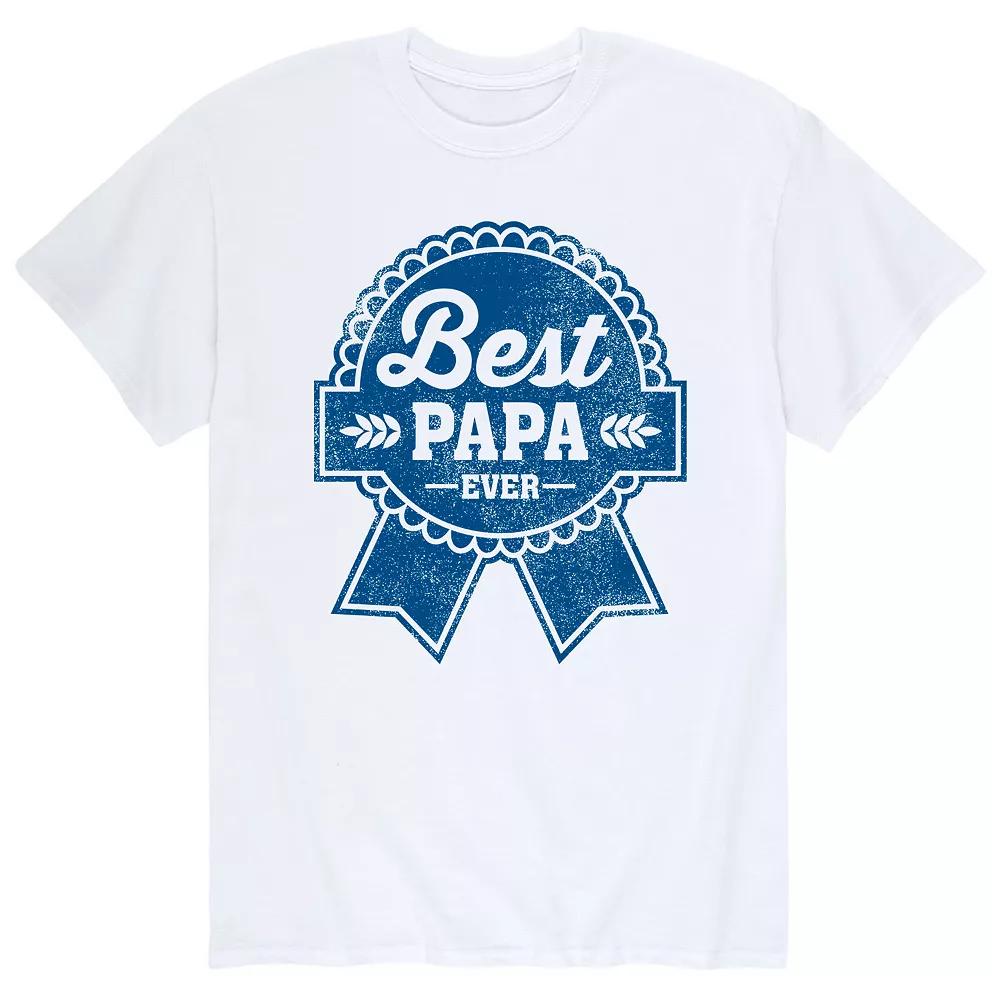 Men's Beet Label Best Papa Tee,  Product Image