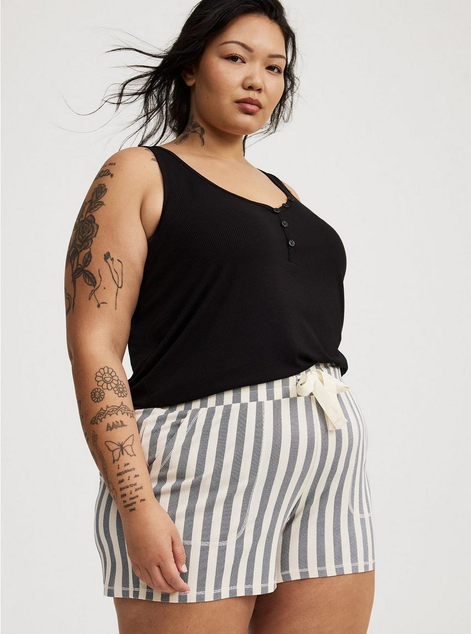 Super Soft Rib Henley Lounge Tank Product Image