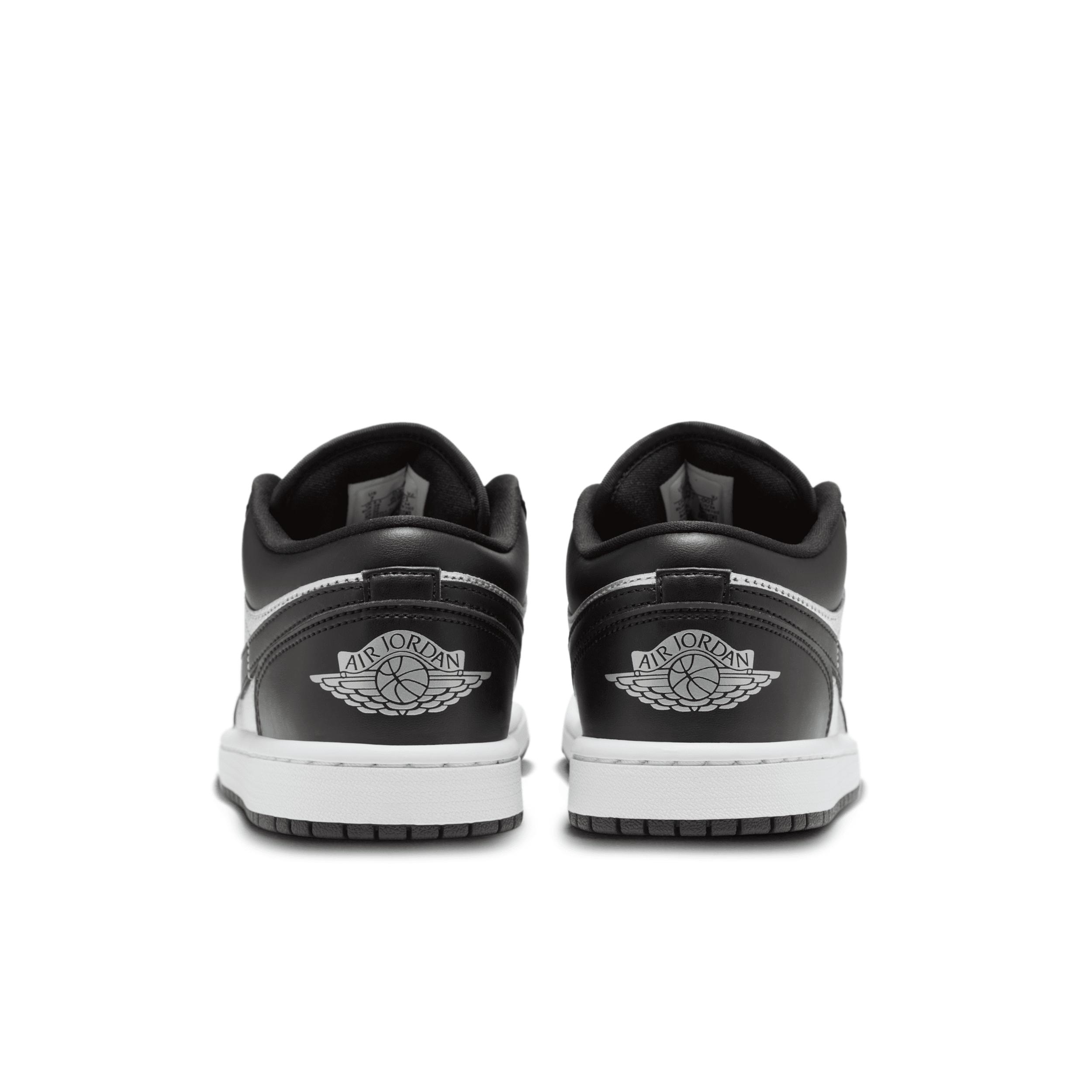 Jordan Womens Jordan AJ 1 Low SE - Womens Basketball Shoes White/Black/Metallic Silver Product Image