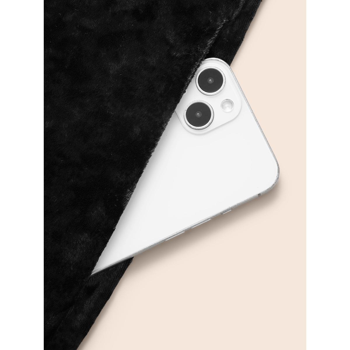 Plus Size Stretch Velvet Collared Midi Dress Black Women Cocktail Texture Party Curvy Bloomchic 10/M Product Image