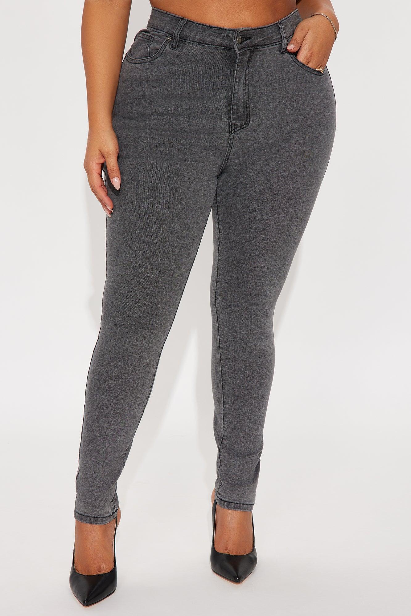 In The Black Skinny Jeans - Charcoal Female Product Image