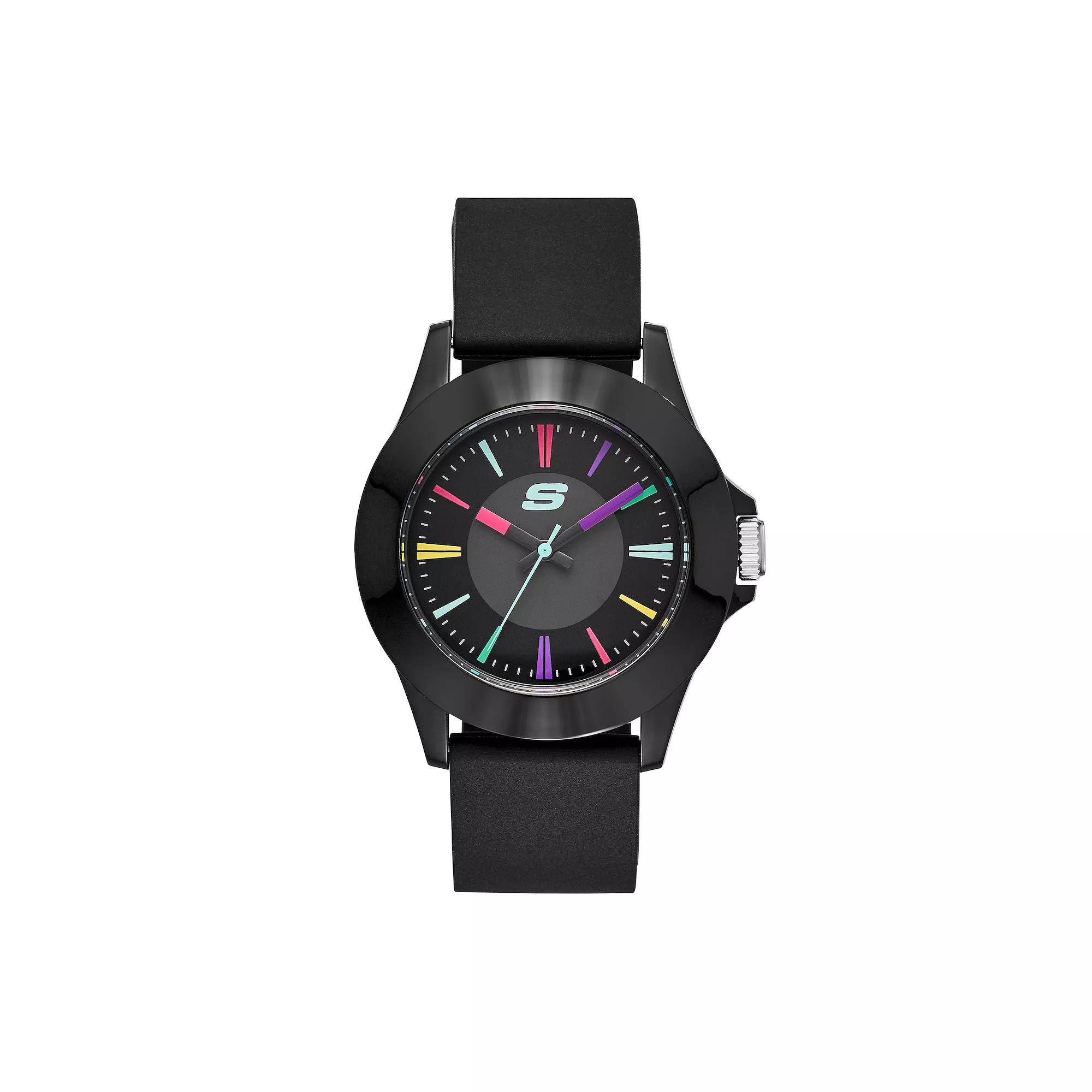 Skechers® Women's Rosencrans Black Silicone Watch,  Product Image