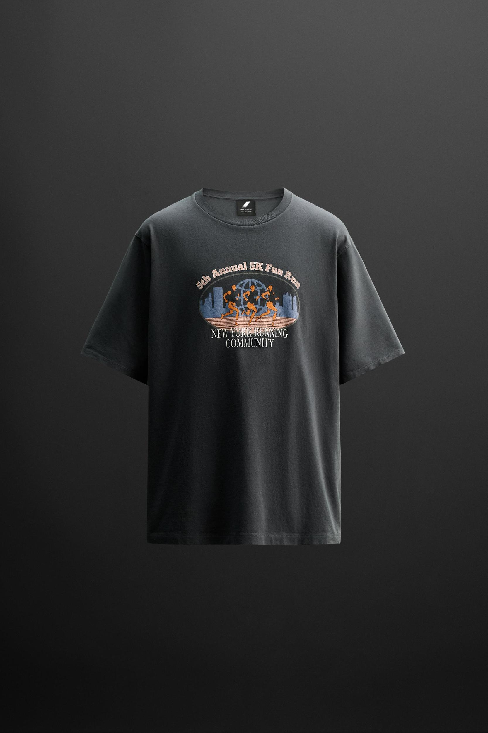 RUNNING GRAPHIC PRINT T-SHIRT Product Image