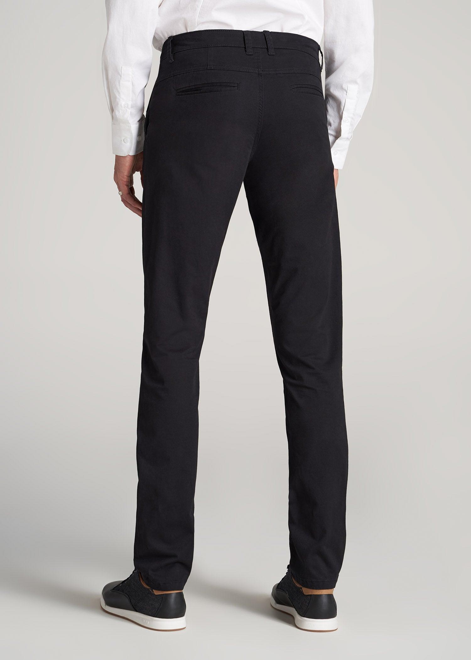 Carman TAPERED Chinos for Tall Men in Black Male Product Image