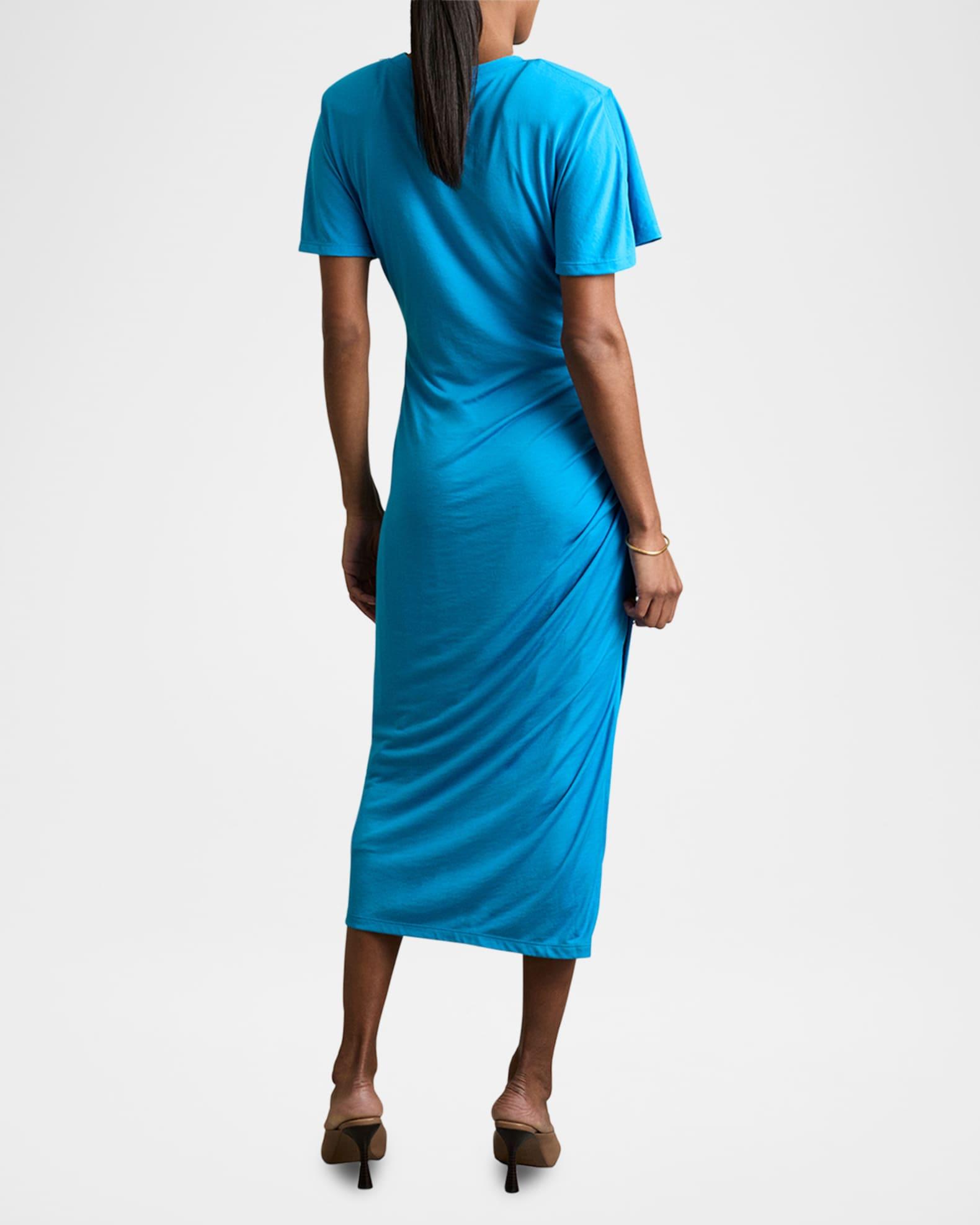 Tulia Ruched Bodycon Midi Dress Product Image