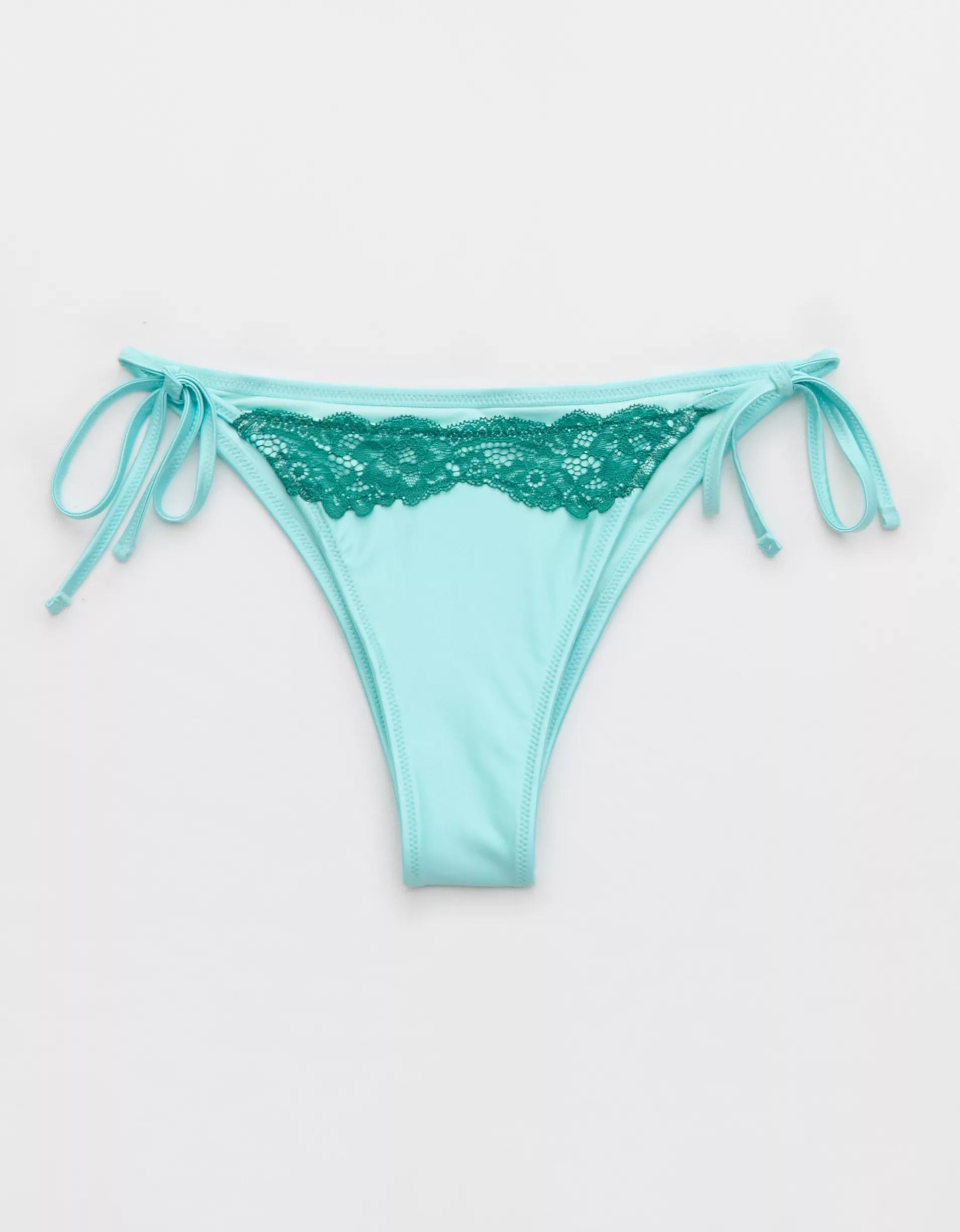 Aerie The Sunbun Shine Lace Bikini Bottom Product Image