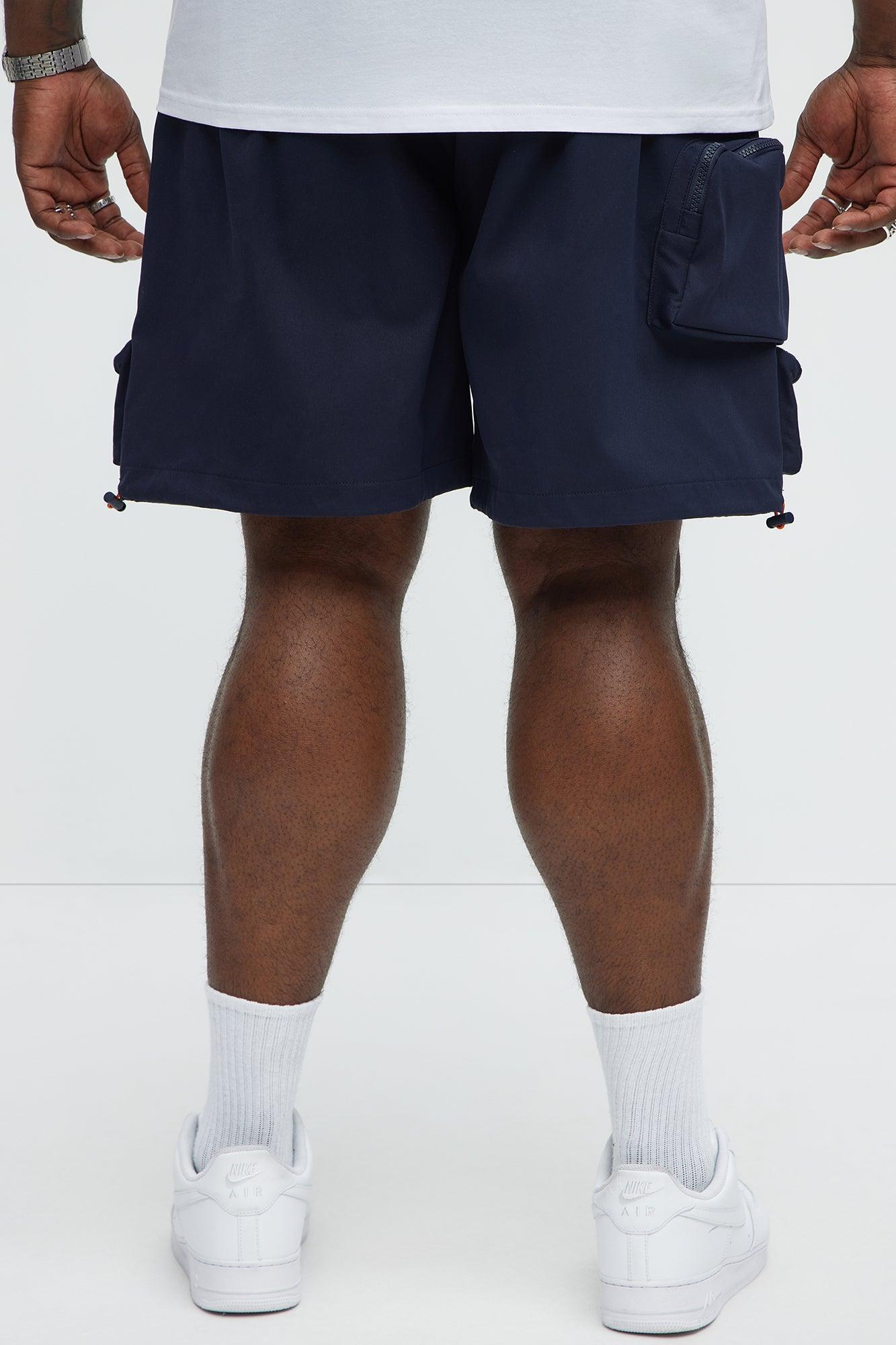Gone Fishing Cargo Shorts - Navy Product Image