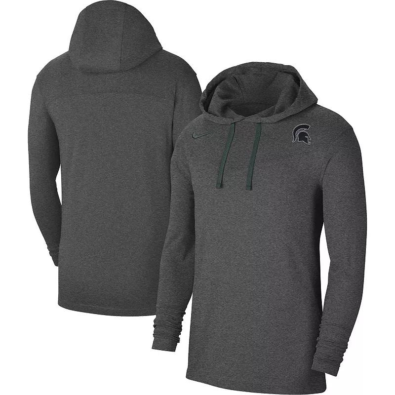 Men's Nike Heathered Charcoal UCLA Bruins Off-Field Performance Long Sleeve Hoodie T-Shirt, Size: 2XL Product Image