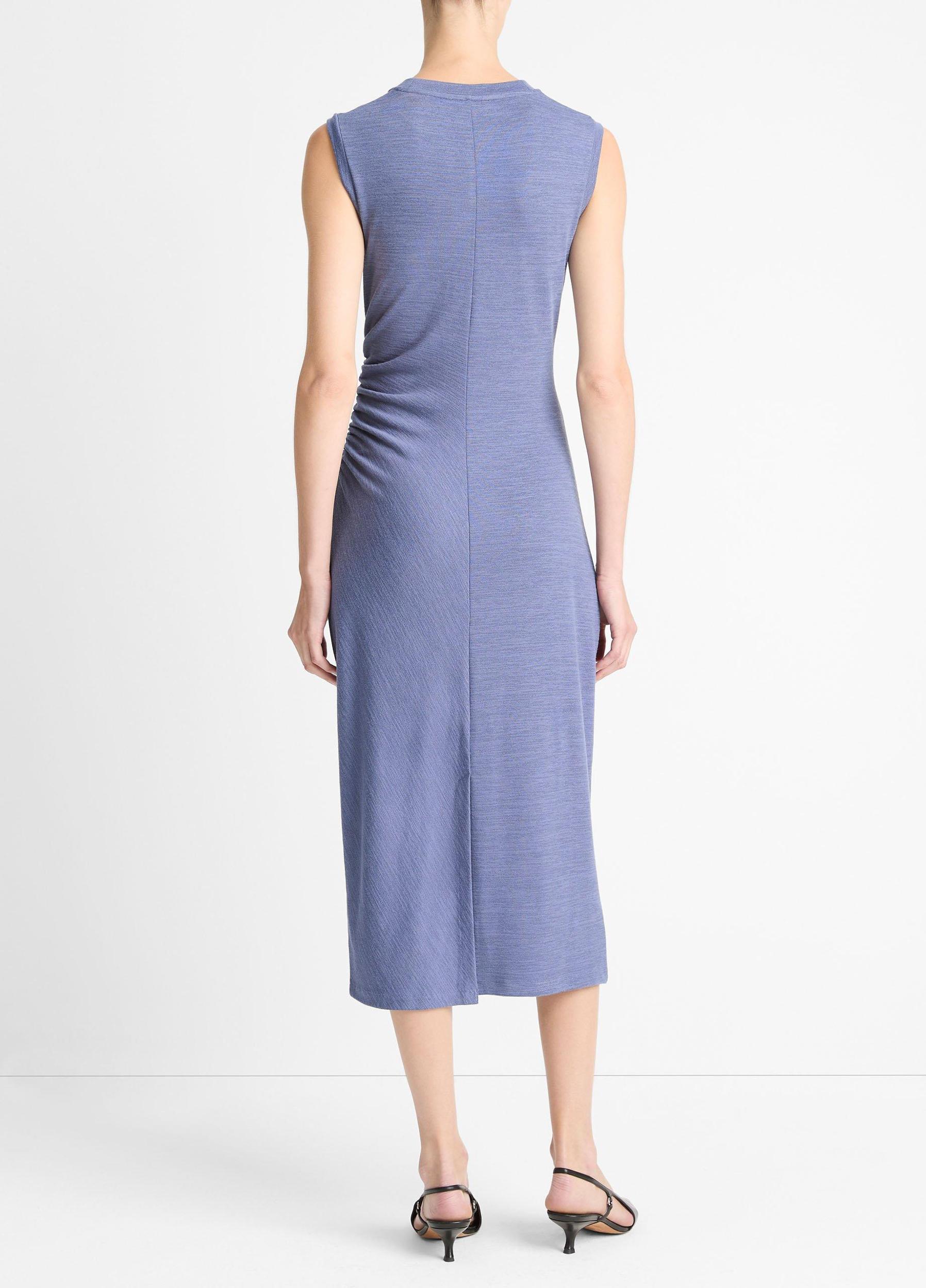 Sleeveless Gathered-Waist Dress Product Image