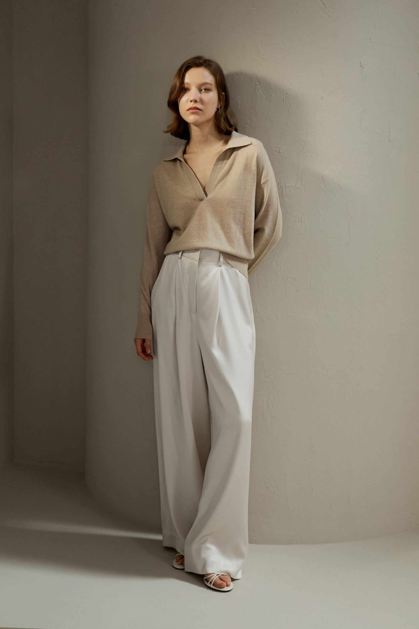 Cashmere Polo Shirt Product Image