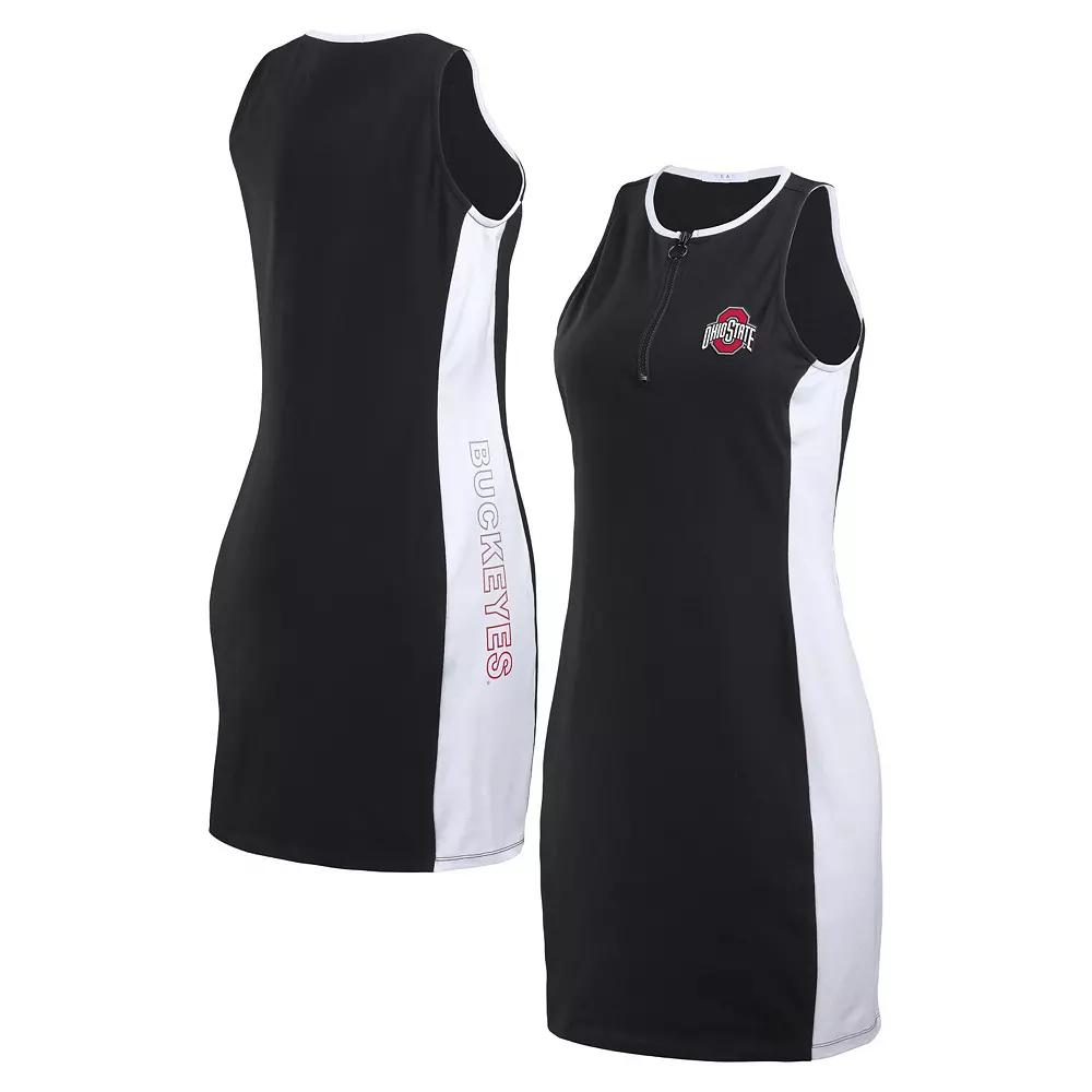Women's WEAR by Erin Andrews Black Miami Dolphins Bodyframing Tank Dress,  Product Image