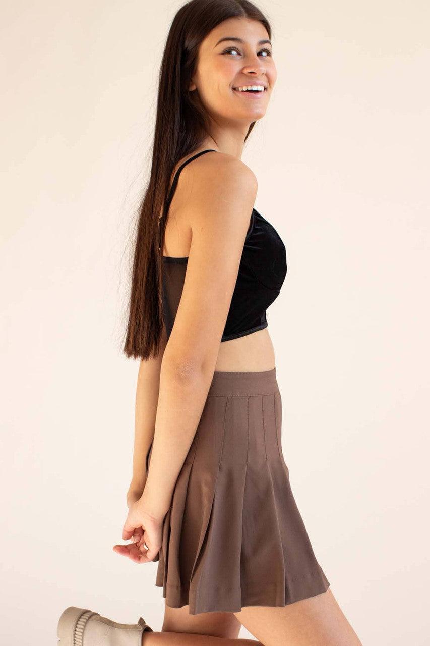 Black Velvet & Mesh Bustier Product Image