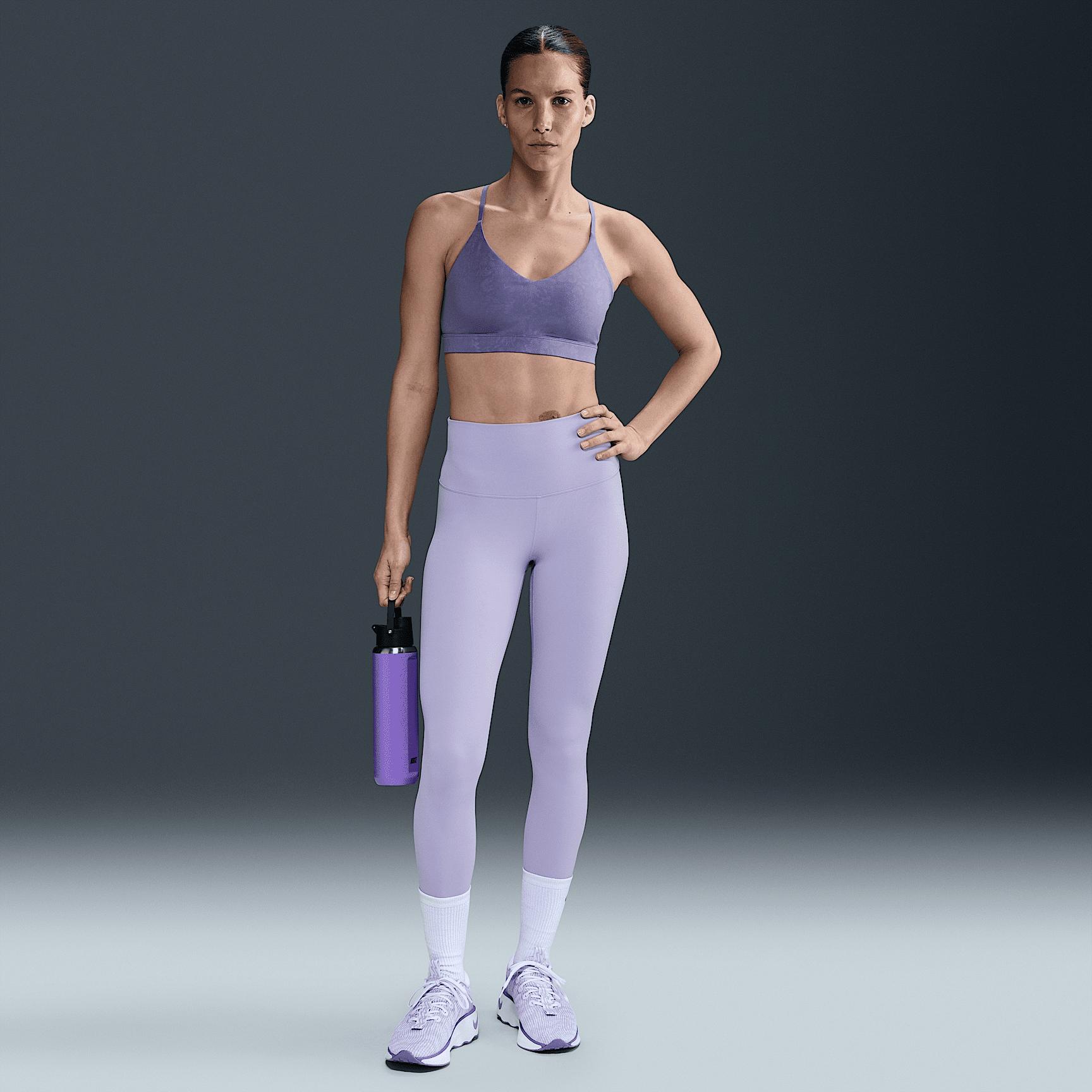 Nike Womens Indy Light Support Padded Floral Sports Bra | HV1205-527 Product Image