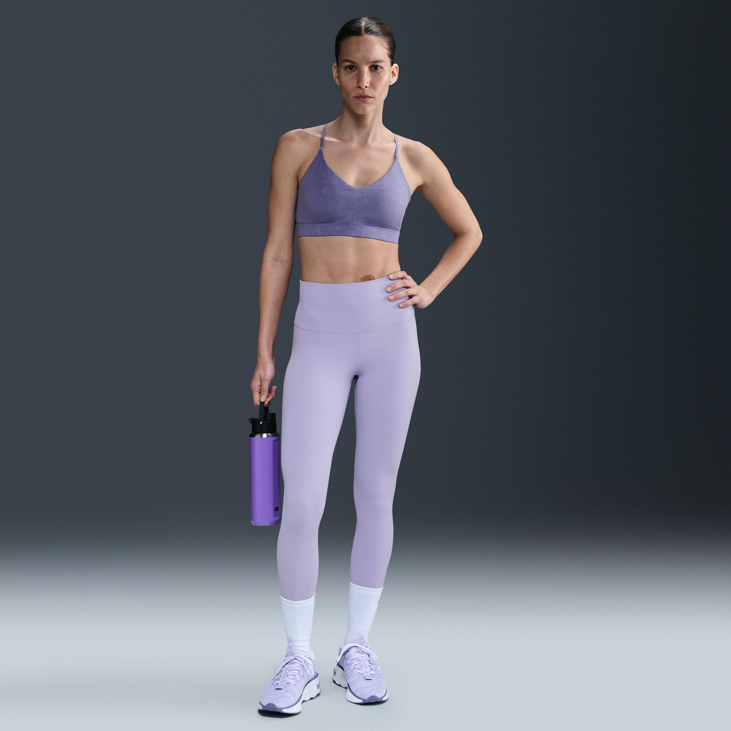 Nike Womens Indy Light Support Padded Floral Sports Bra | HV1205-527 Product Image