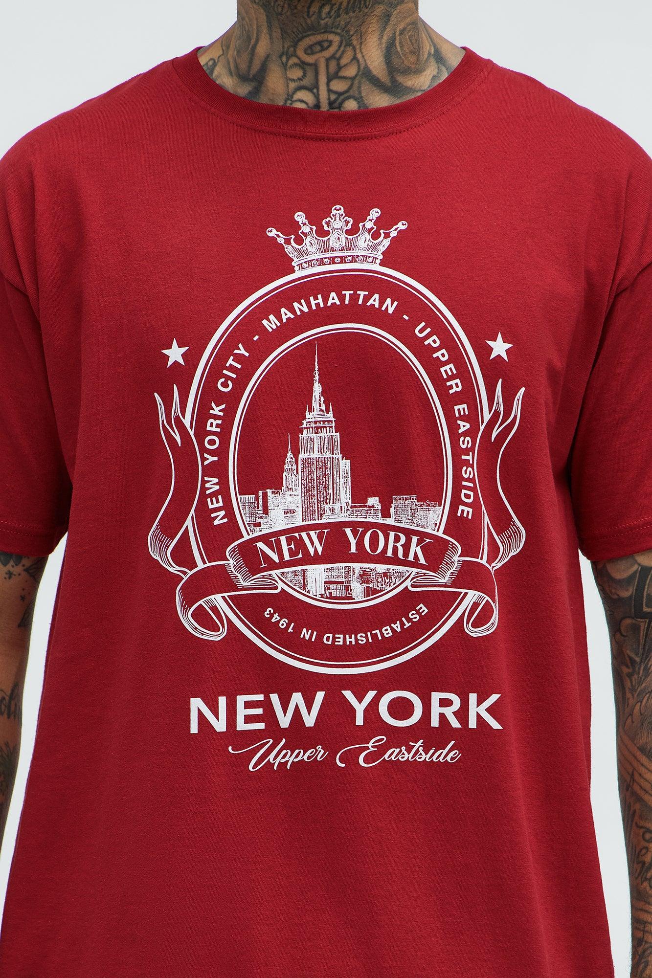 New York Upper Eastside Short Sleeve Tee - Red Product Image