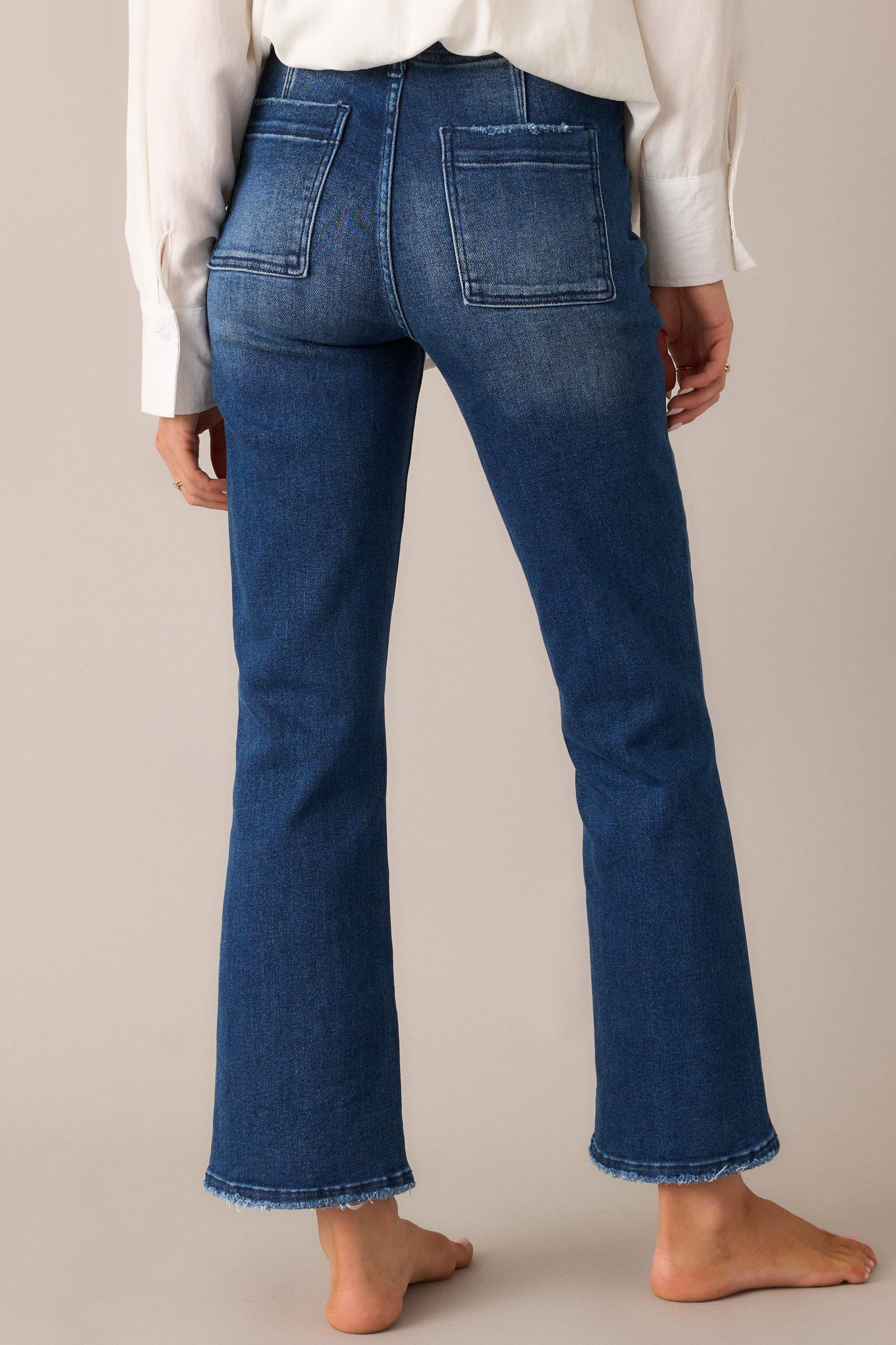 Killing Time Dark Wash Straight Leg Jeans Product Image