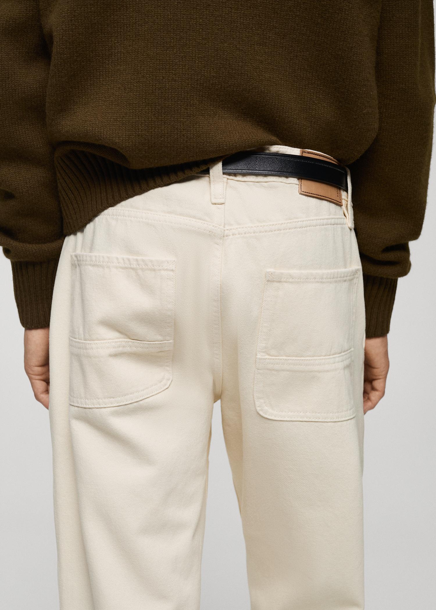 Regular-fit jeans with seam detail - Men | MANGO USA Product Image