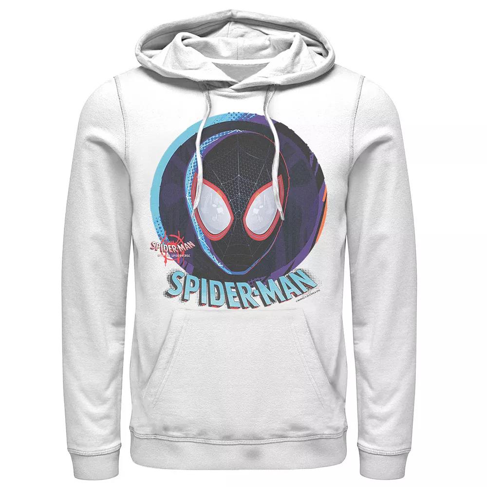 Mens Marvel Spiderverse Mask In Sphere Graphic Hoodie Product Image