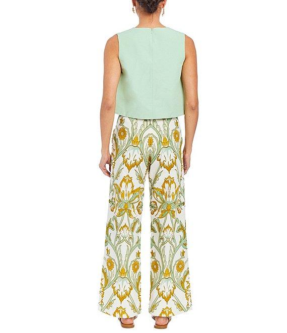 Mestiza New York Bianca Round Neck Sleeveless Bow Top Product Image