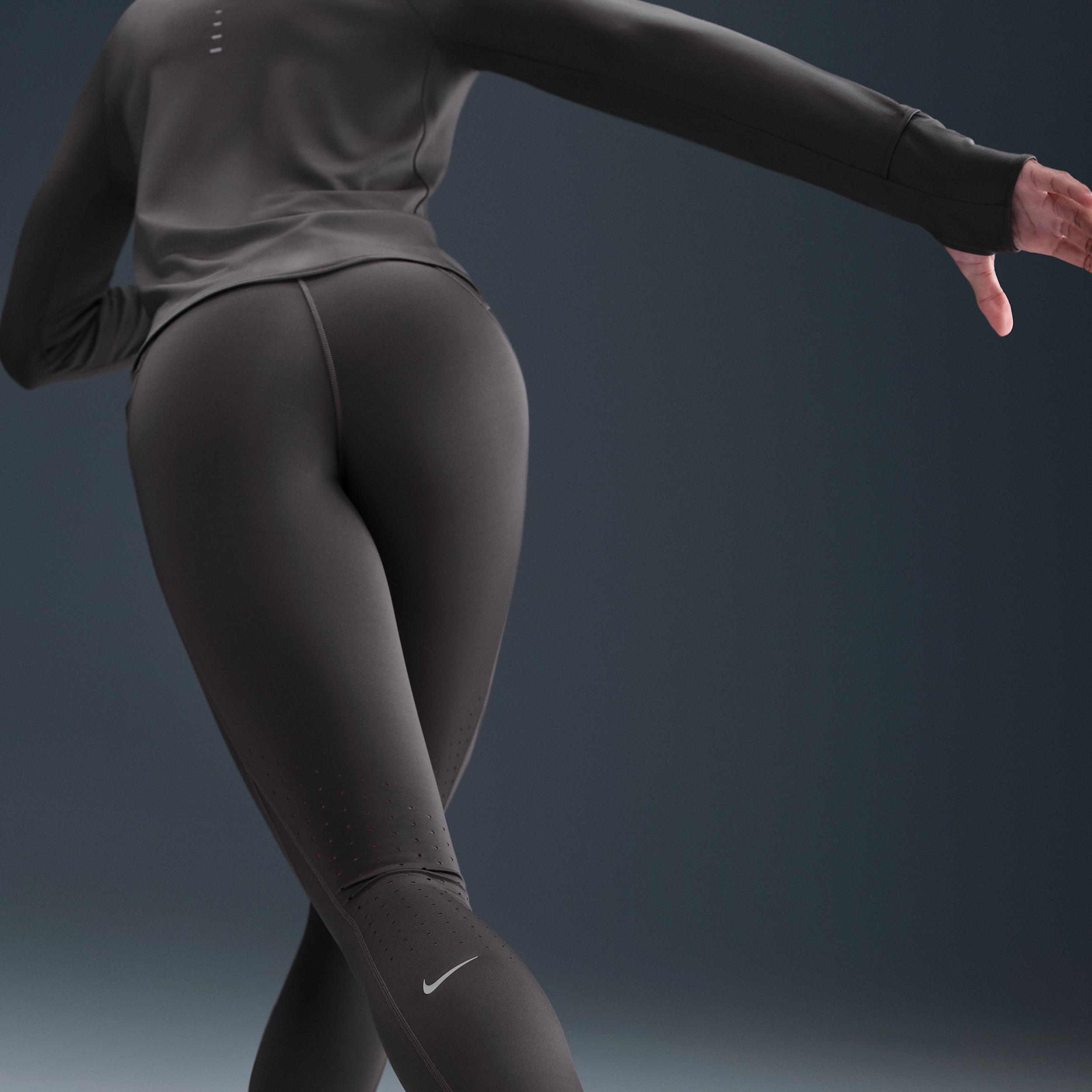 Nike Womens Swift High-Waisted 7/8 Running Leggings with Pockets | HJ2252-036 Product Image