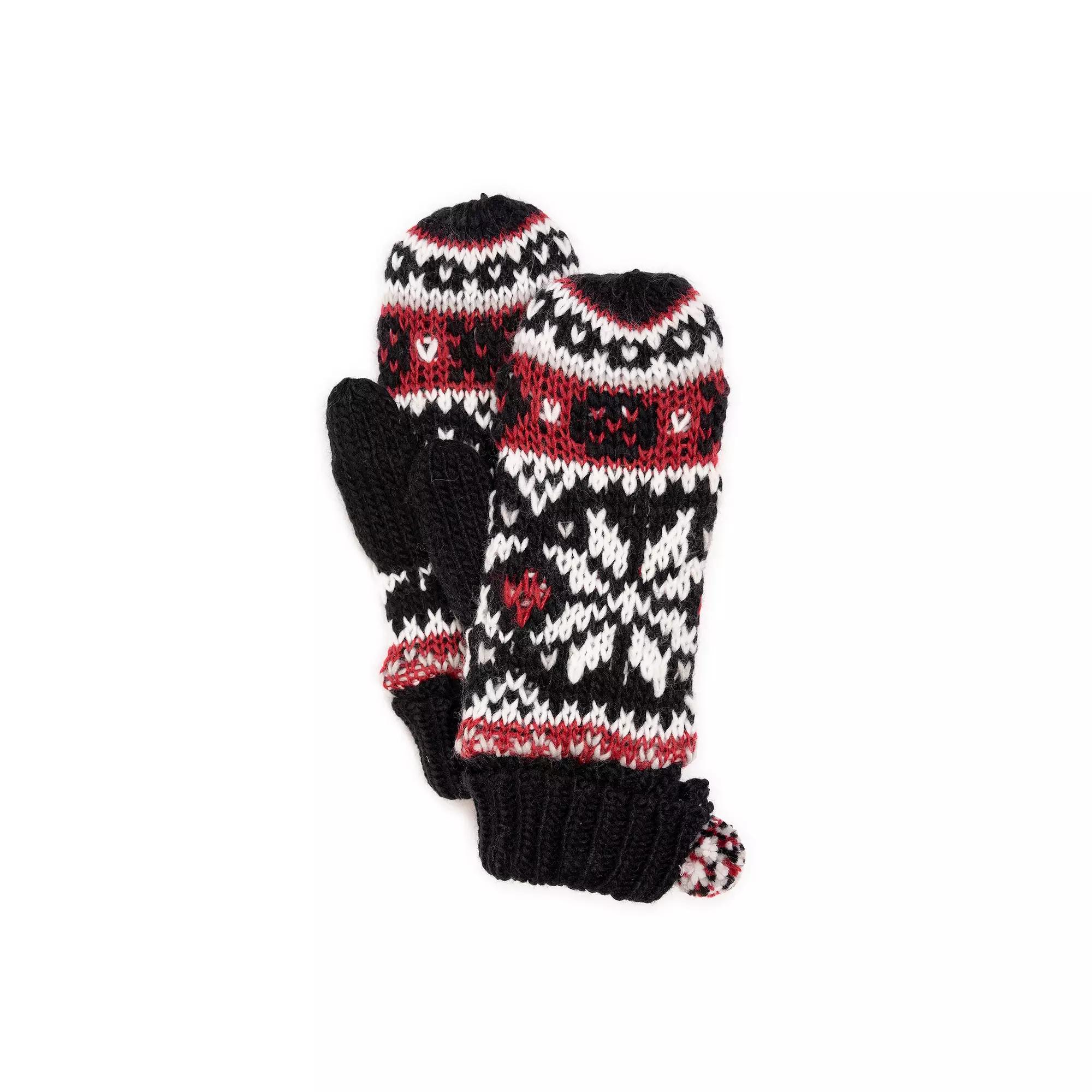 Womens MUK LUKS Icelandic Patterned Mittens Product Image