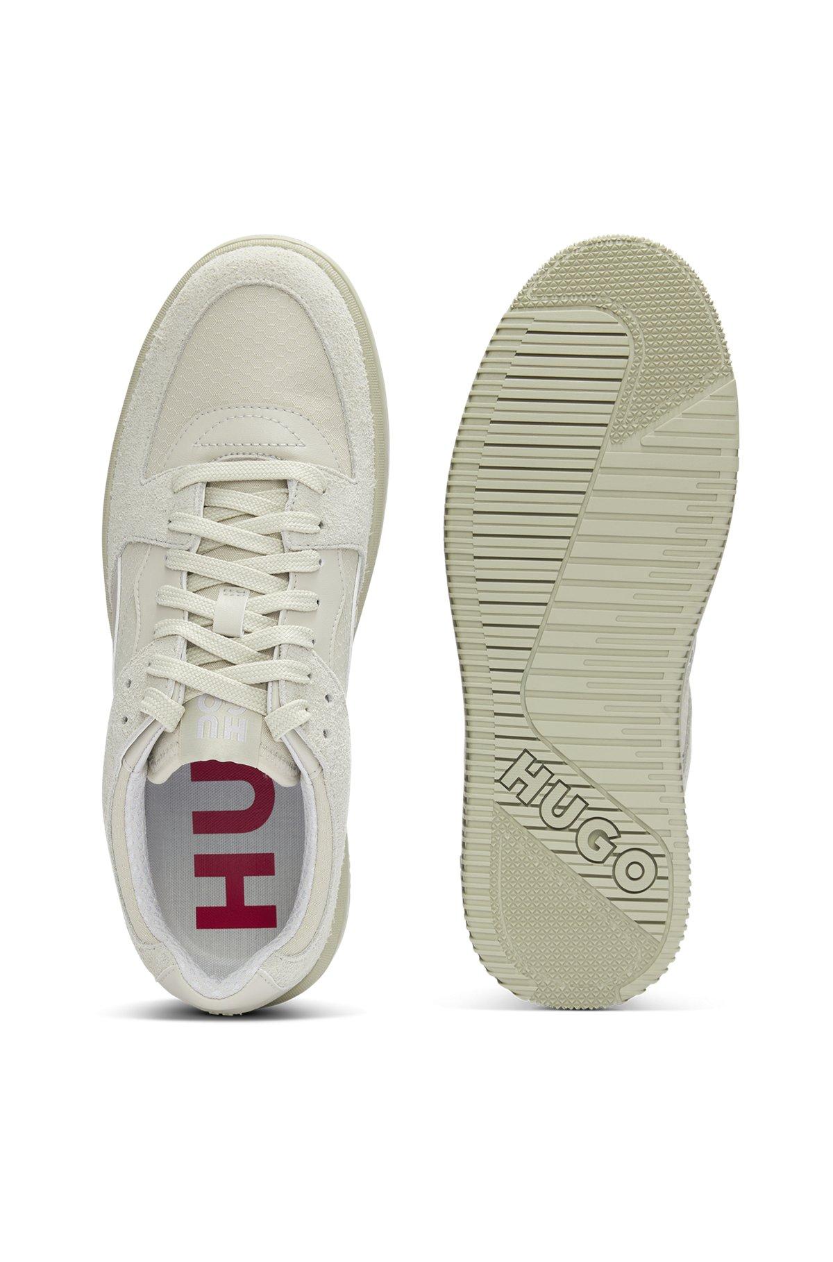 Mixed-material trainers with suede and honeycomb ripstop Product Image