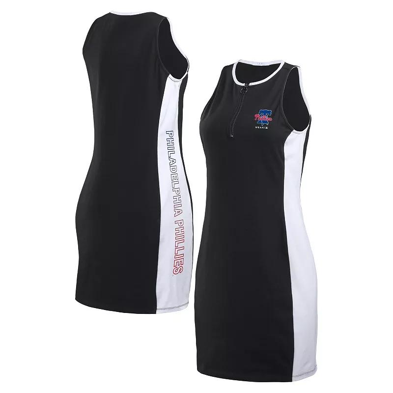 Women's WEAR by Erin Andrews Black Miami Dolphins Bodyframing Tank Dress,  Product Image